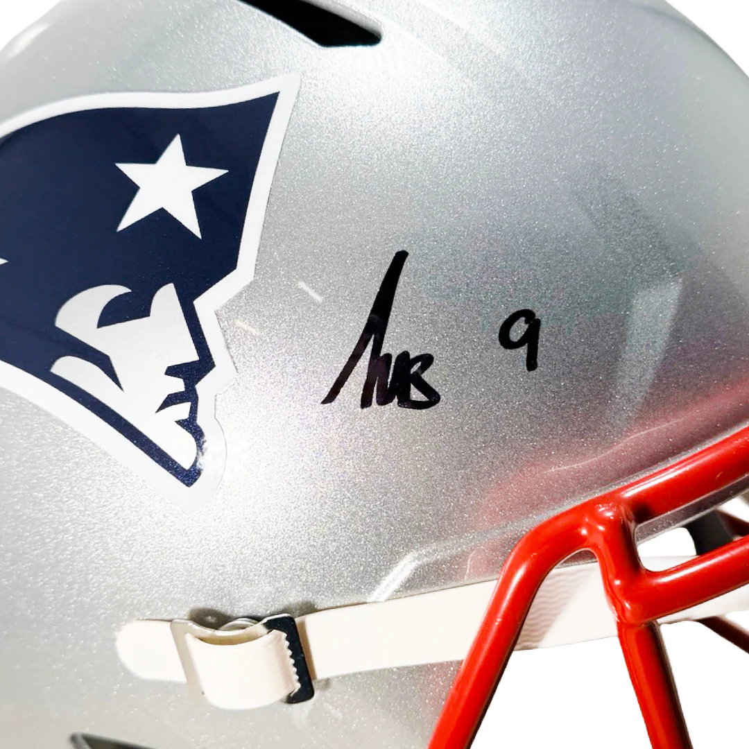 Kayshon Boutte Signed New England Patriots Speed Full-Size Replica Football Helmet (Beckett) - Image 2