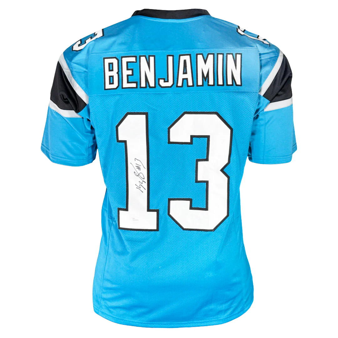 Kelvin Benjamin Signed Carolina Blue Football Jersey (JSA)
