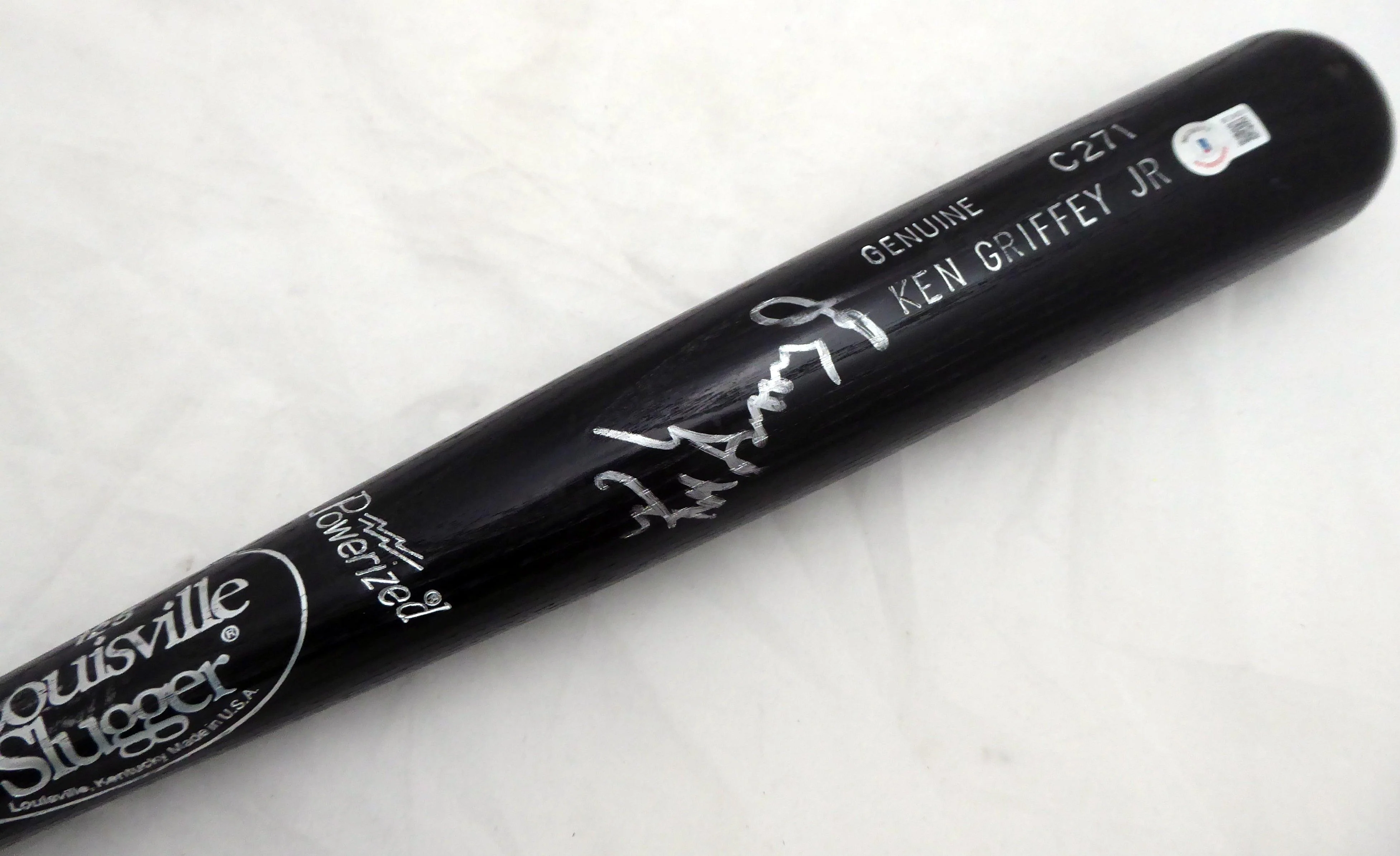 Ken Griffey Jr. Autographed 1990 Louisville Slugger Game Model Bat Bat Seattle Mariners Beckett BAS QR #BF24931 - Image 2
