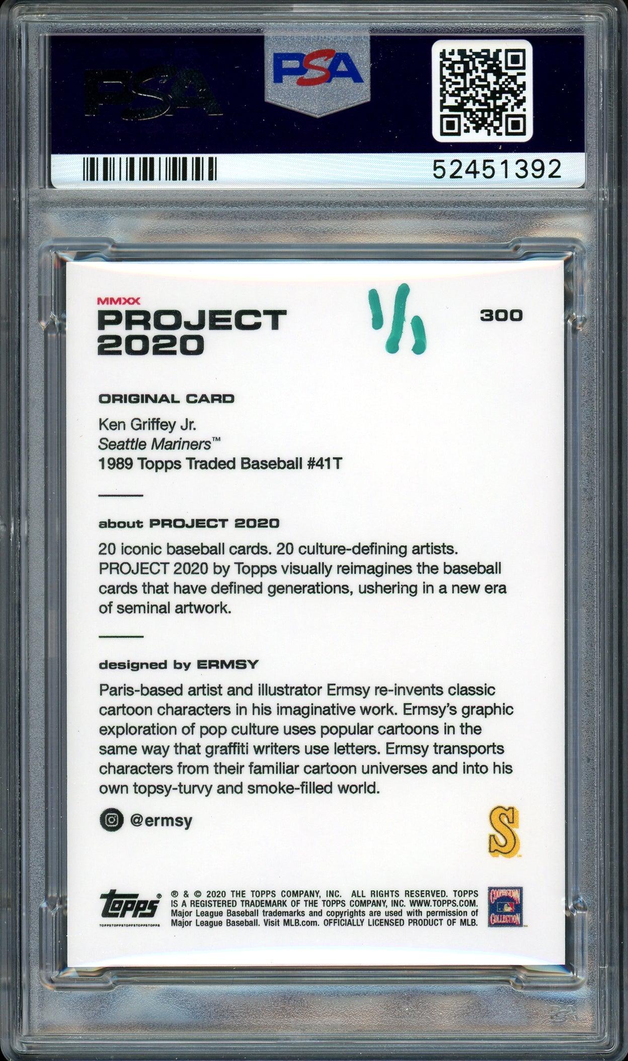 Ken Griffey Jr. Autographed Topps Project 2020 Ermsy Card #300 Seattle Mariners "13x AS" #1/1 PSA/DNA #52451392 - Image 2