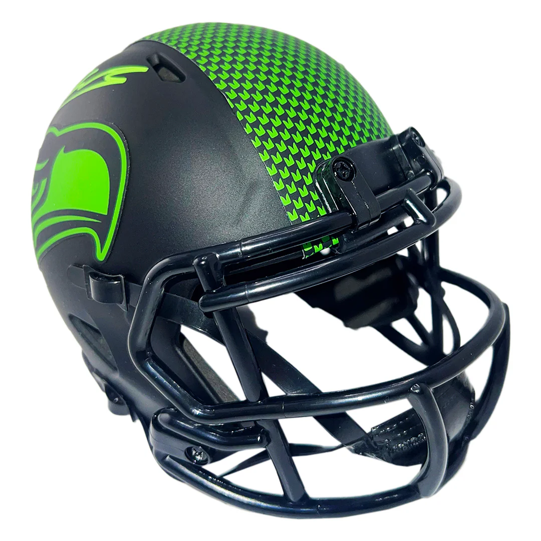 Kenneth Walker III Signed Seattle Seahawks Eclipse Mini Football Helmet (Beckett) - Image 3