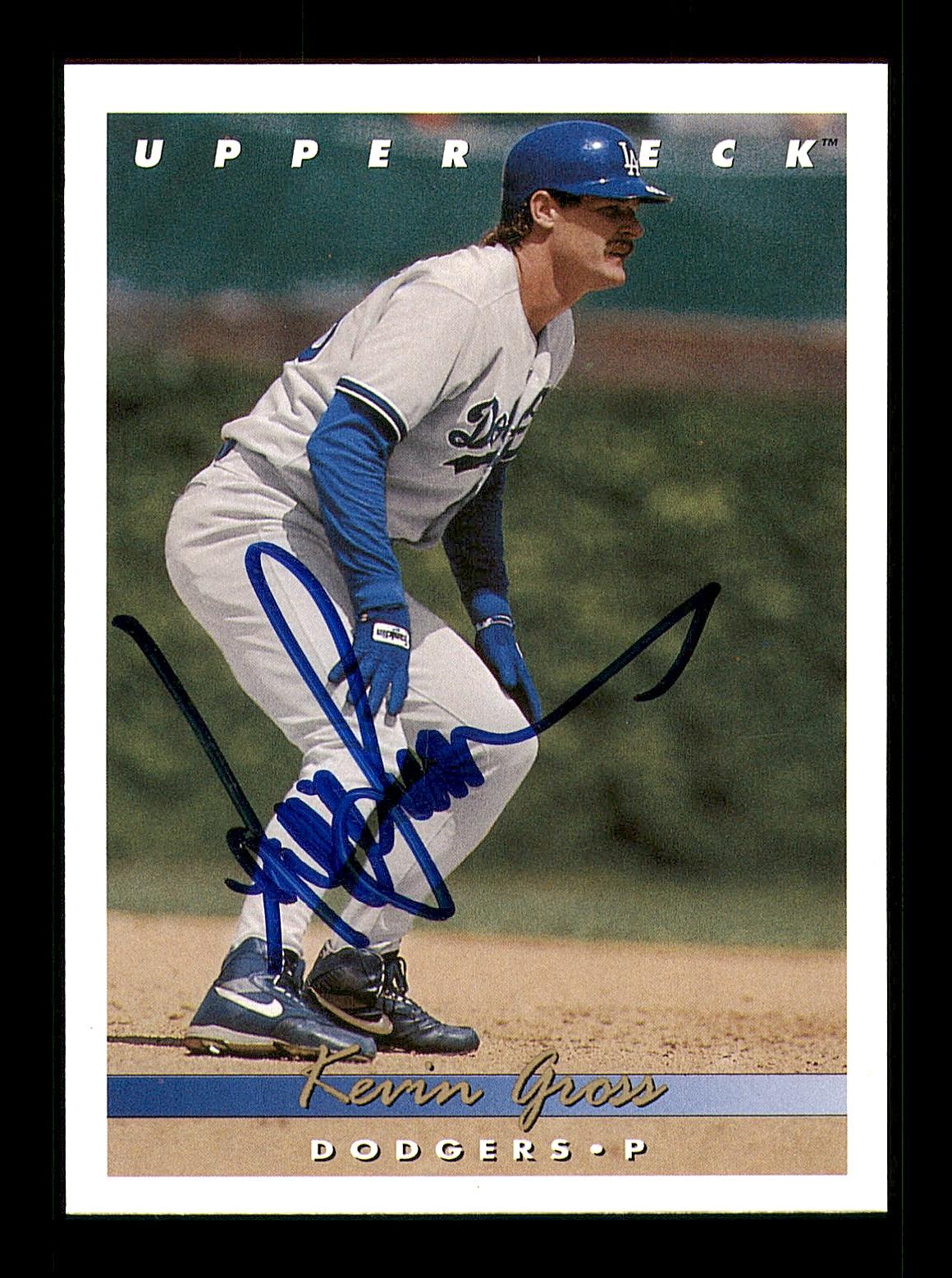 Kevin Gross Autographed 1993 Upper Deck Card #198 Los Angeles Dodgers SKU #184284