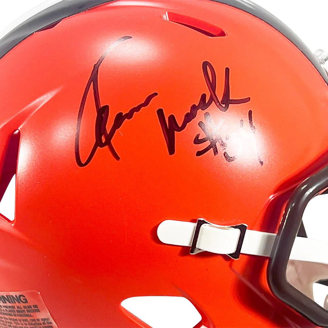 Kevin Mack Signed Cleveland Browns Speed Mini Football Helmet (JSA) - Image 3
