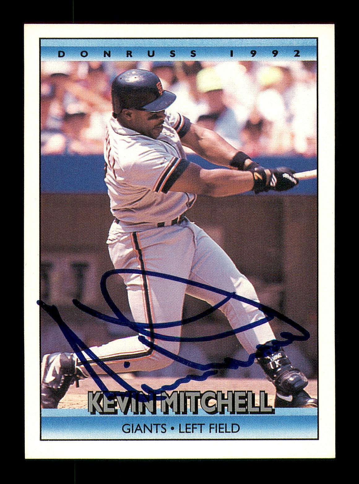 Kevin Mitchell Autographed 1992 Donruss Card #583 San Francisco Giants SKU #184566