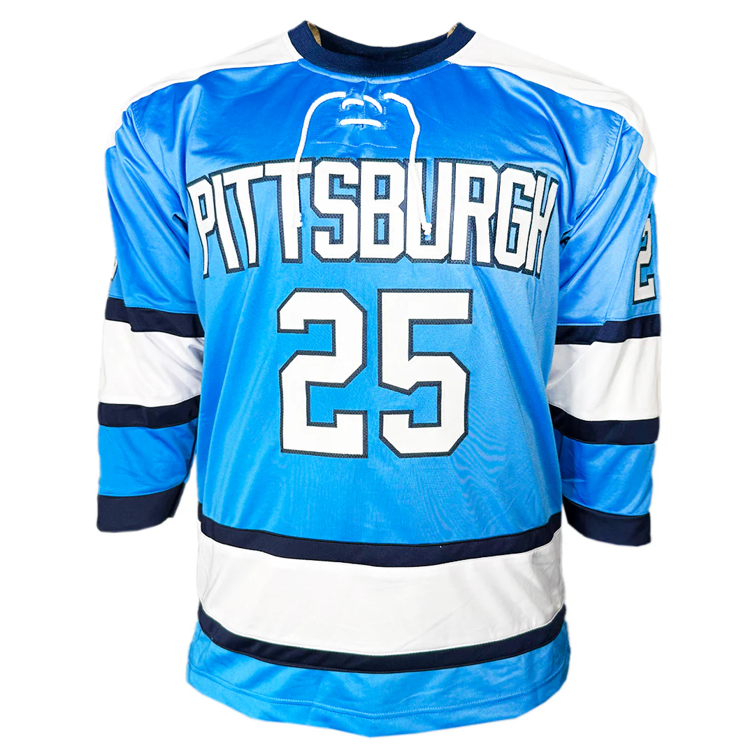 Kevin Stevens Signed Pittsburgh Light Blue Hockey Jersey (JSA) - Image 3