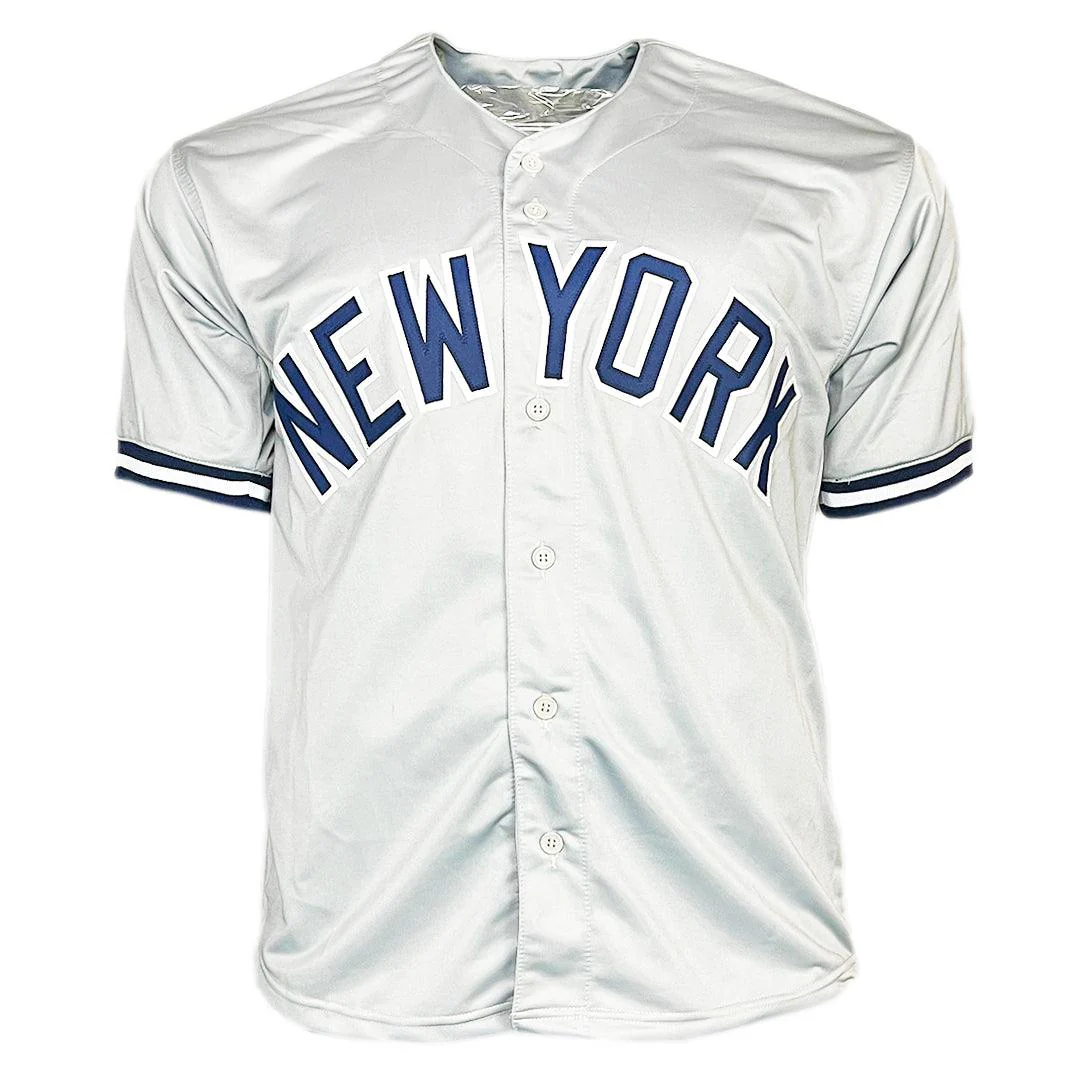 Kyle Higashioka Signed New York Grey Baseball Jersey (JSA) - Image 2