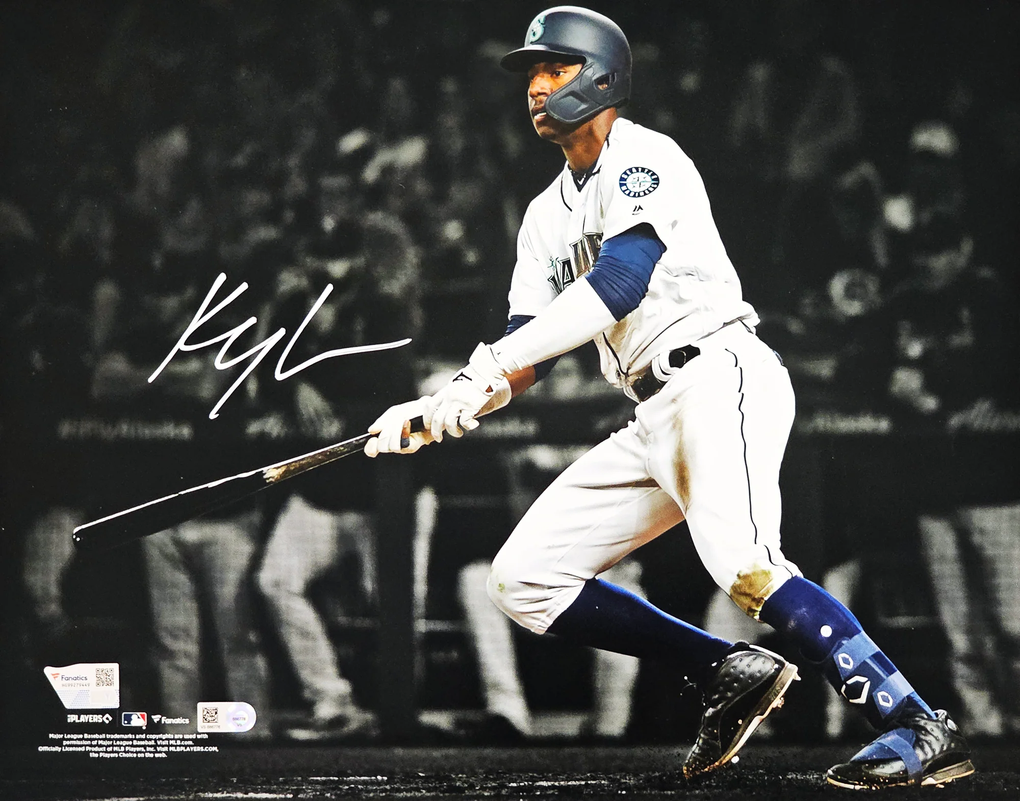 Kyle Lewis Autographed 11x14 Photo Seattle Mariners Fanatics Holo Stock #216023