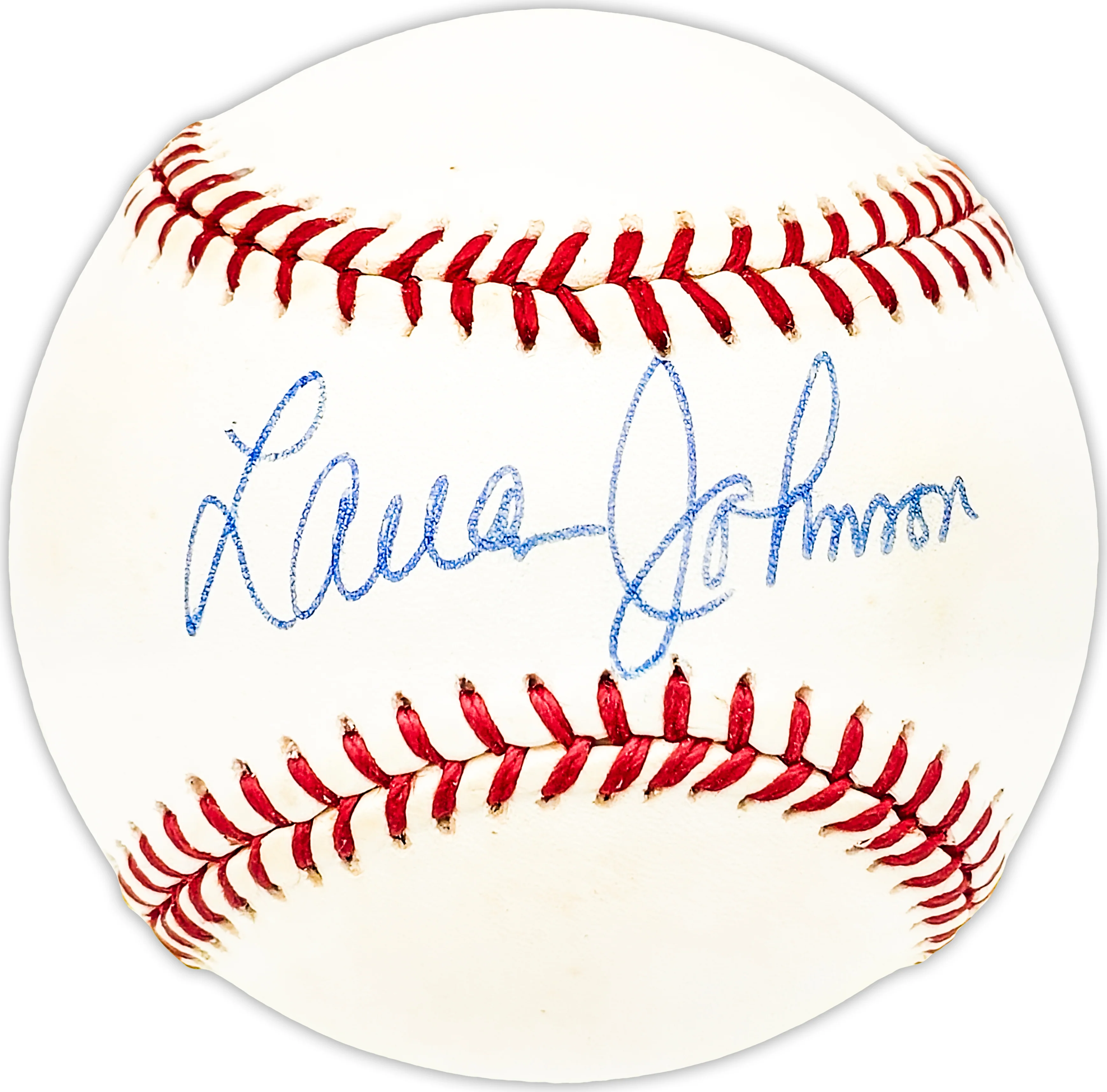 Lamar Johnson Autographed Official AL Baseball Chicago White Sox Beckett BAS QR #BM25192