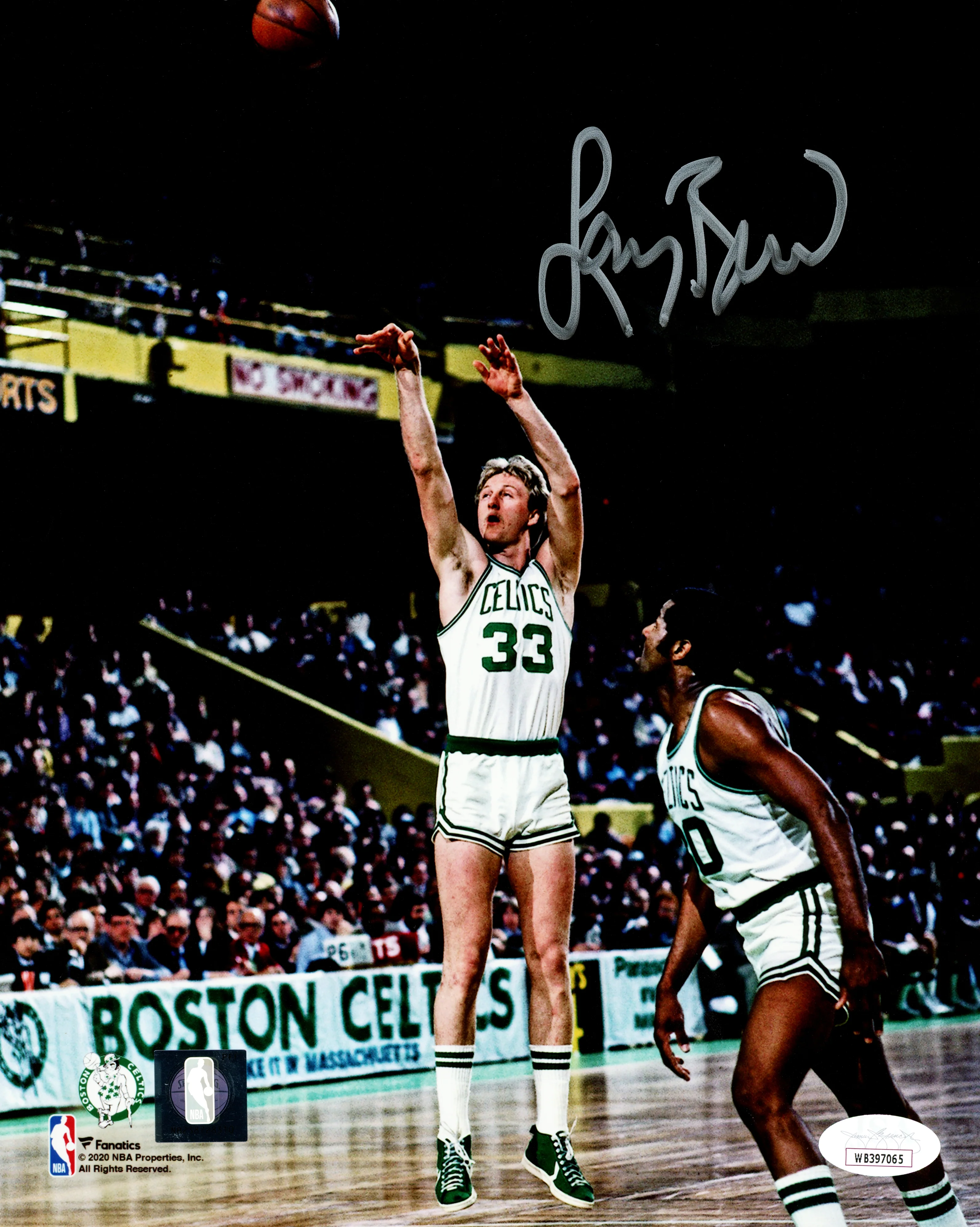 Larry Bird Autographed 8x10 Photo Boston Celtics JSA