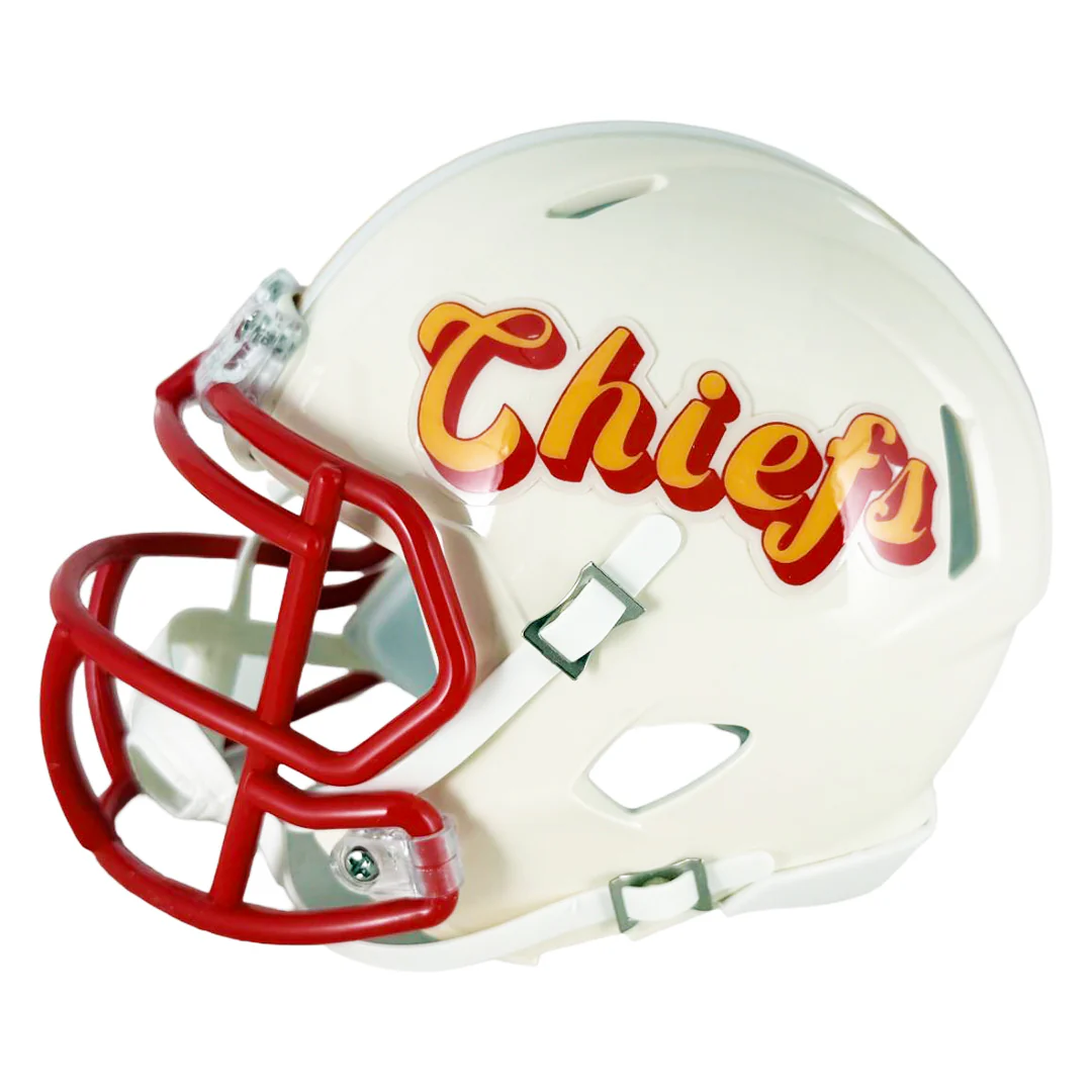 Larry Johnson Signed Kansas City Chiefs Retro Speed Mini Football Helmet (JSA) - Image 4