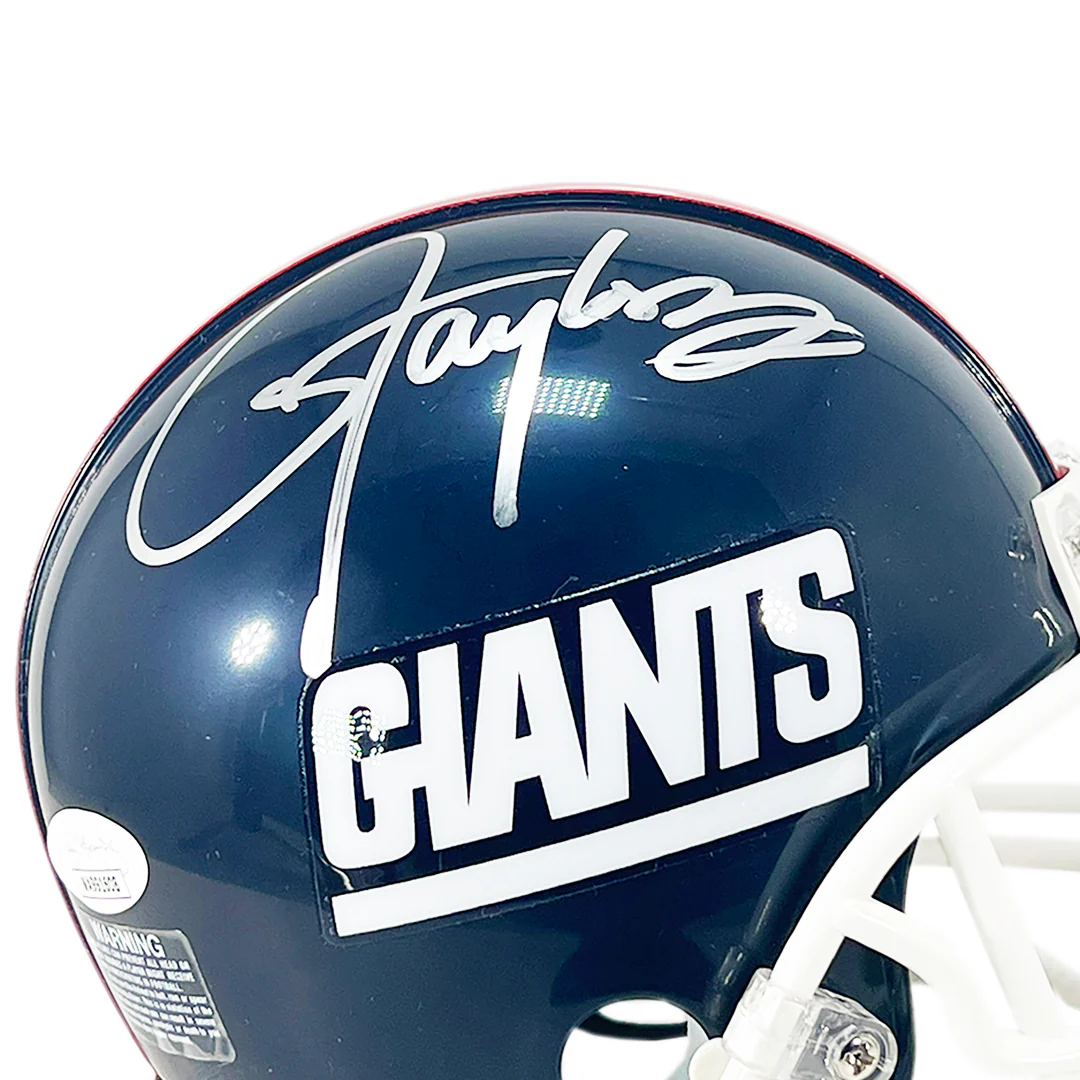Lawrence Taylor Signed New York Giants 1981-99 Throwback Mini Replica Football Helmet (JSA) - Image 2