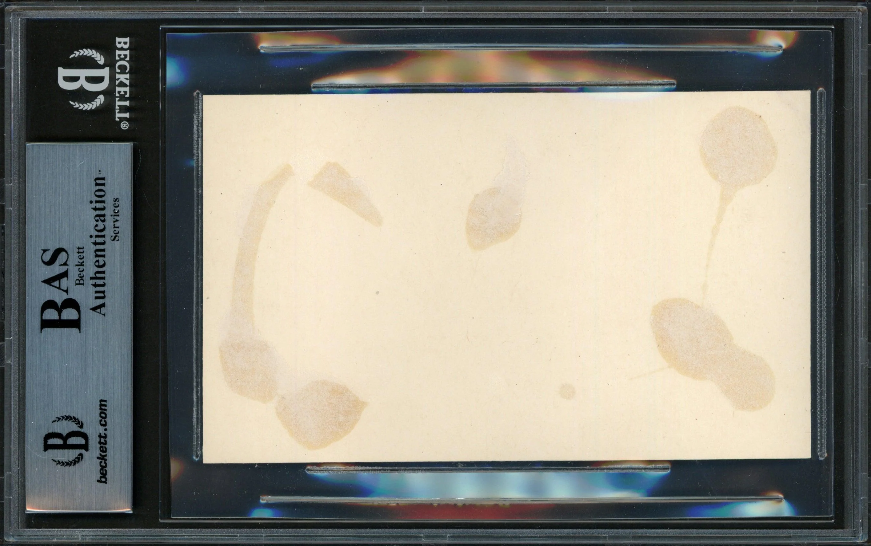 Lefty O'Doul & Bill Skiff Autographed 3x5 Index Card Beckett BAS #14066632 - Image 2