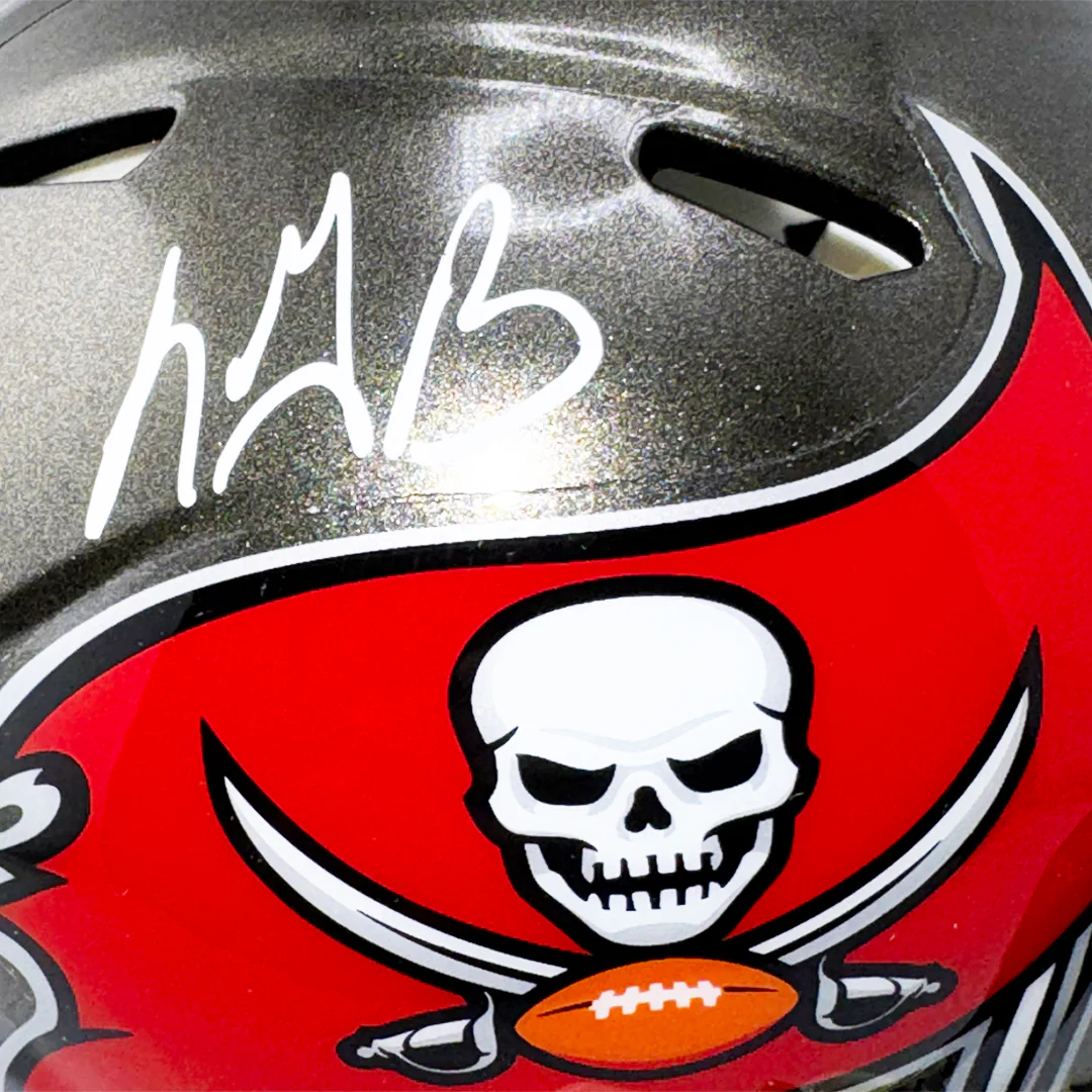 LeGarrette Blount Signed Tampa Bay Buccaneers Speed Mini Football Helmet (JSA) - Image 2