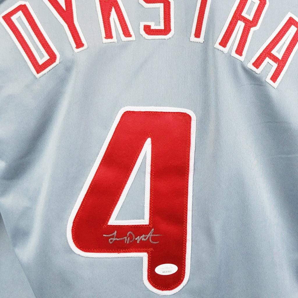 Lenny Dykstra Signed Philadelphia Grey Baseball Jersey (JSA) - Image 2