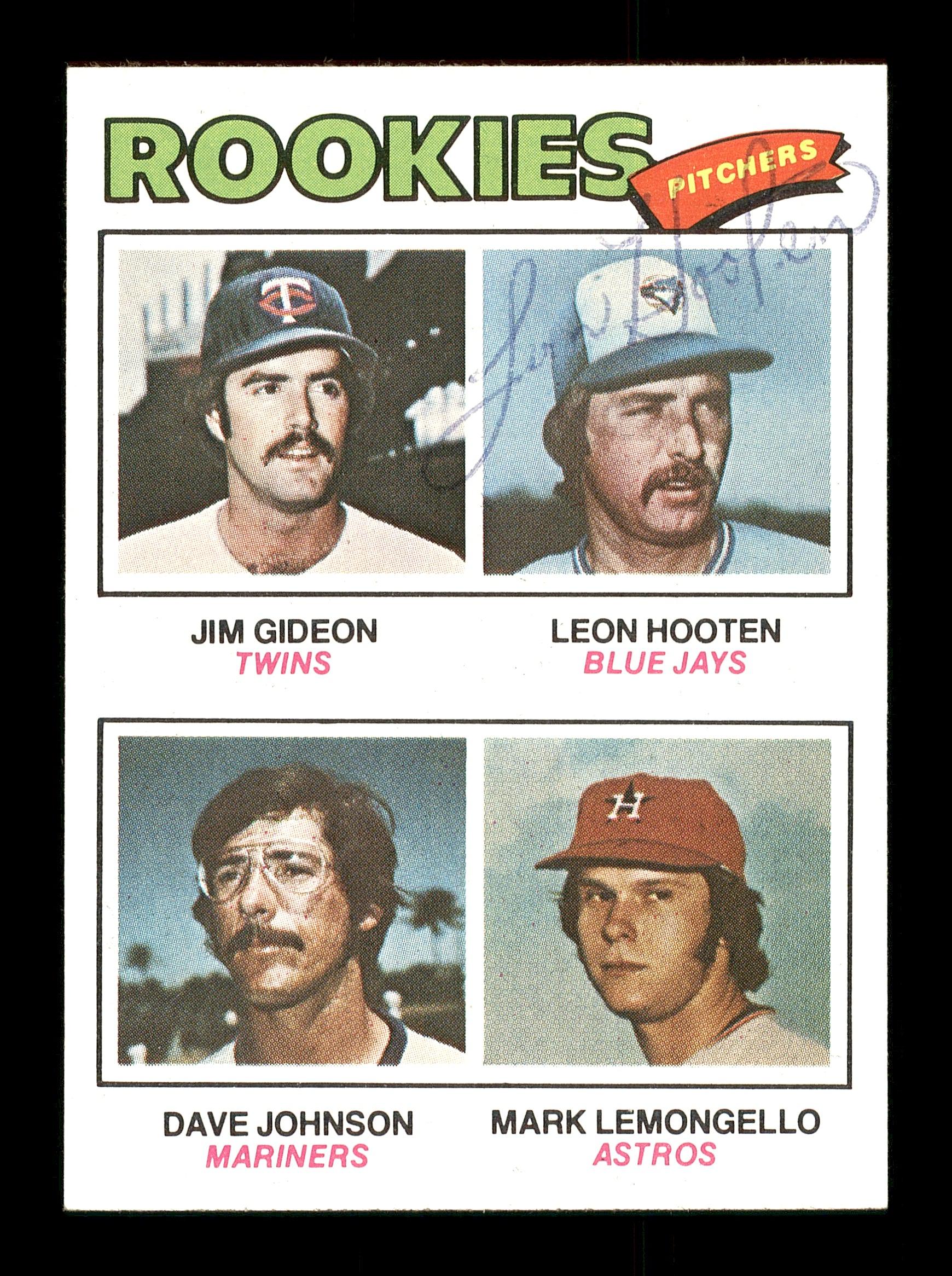 Leon Hooten Autographed 1977 Topps Rookie Card #478 Toronto Blue Jays SKU #166924