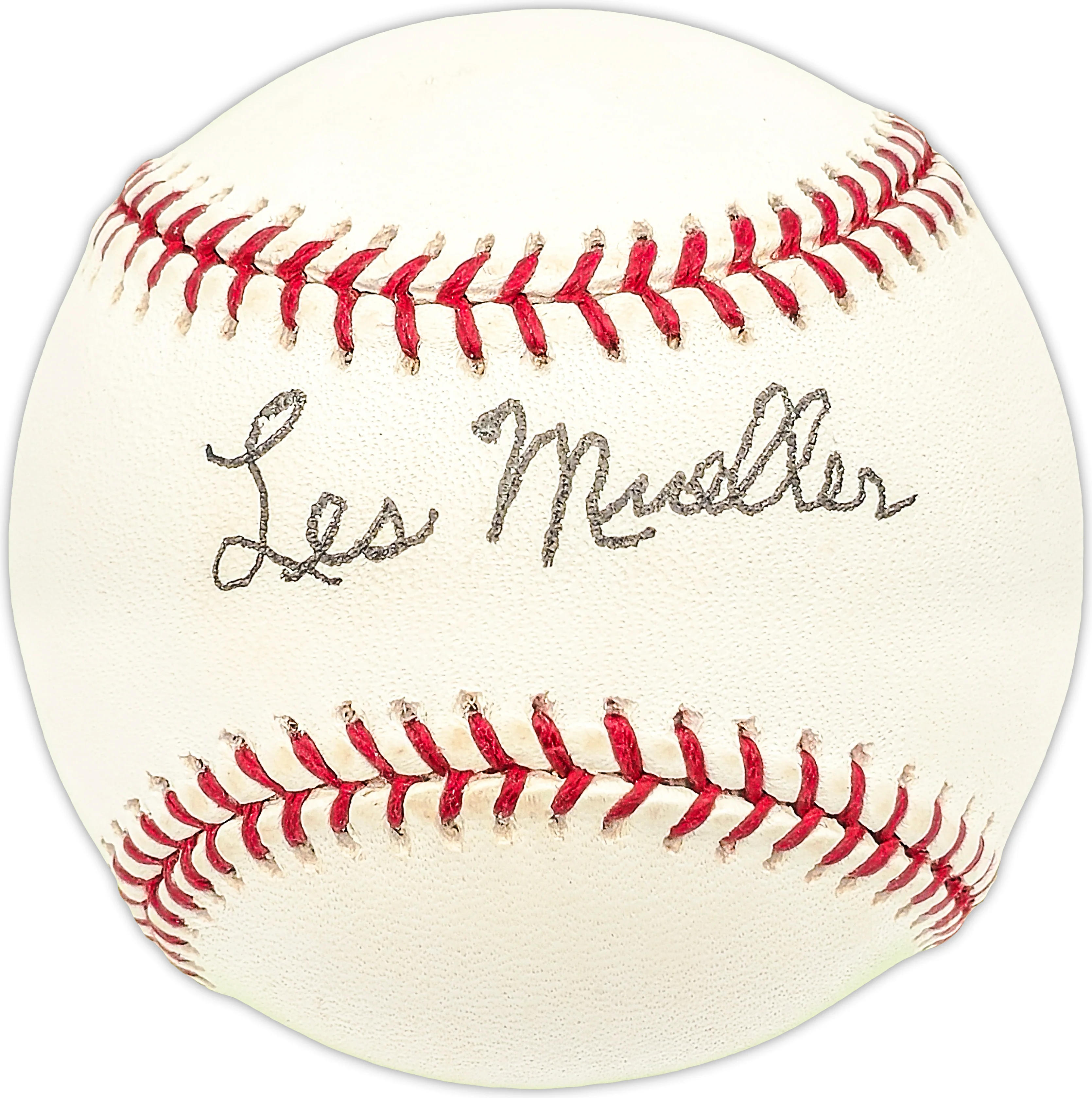 Les Mueller Autographed Official AL Baseball Detroit Tigers