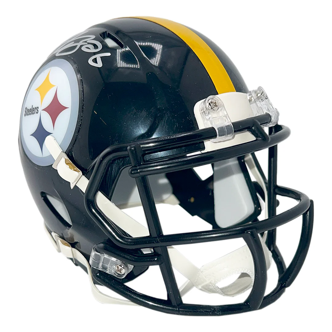 Le'Veon Bell Signed Pittsburgh Steelers Speed Mini Football Helmet (Beckett) - Image 3