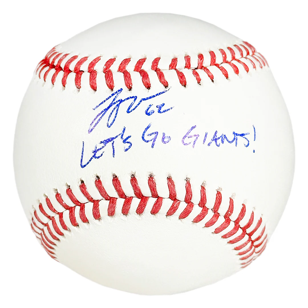 Logan Webb Signed Let's Go Giants! Inscription Rawlings Official Major League Baseball (Fanatics/MLB)