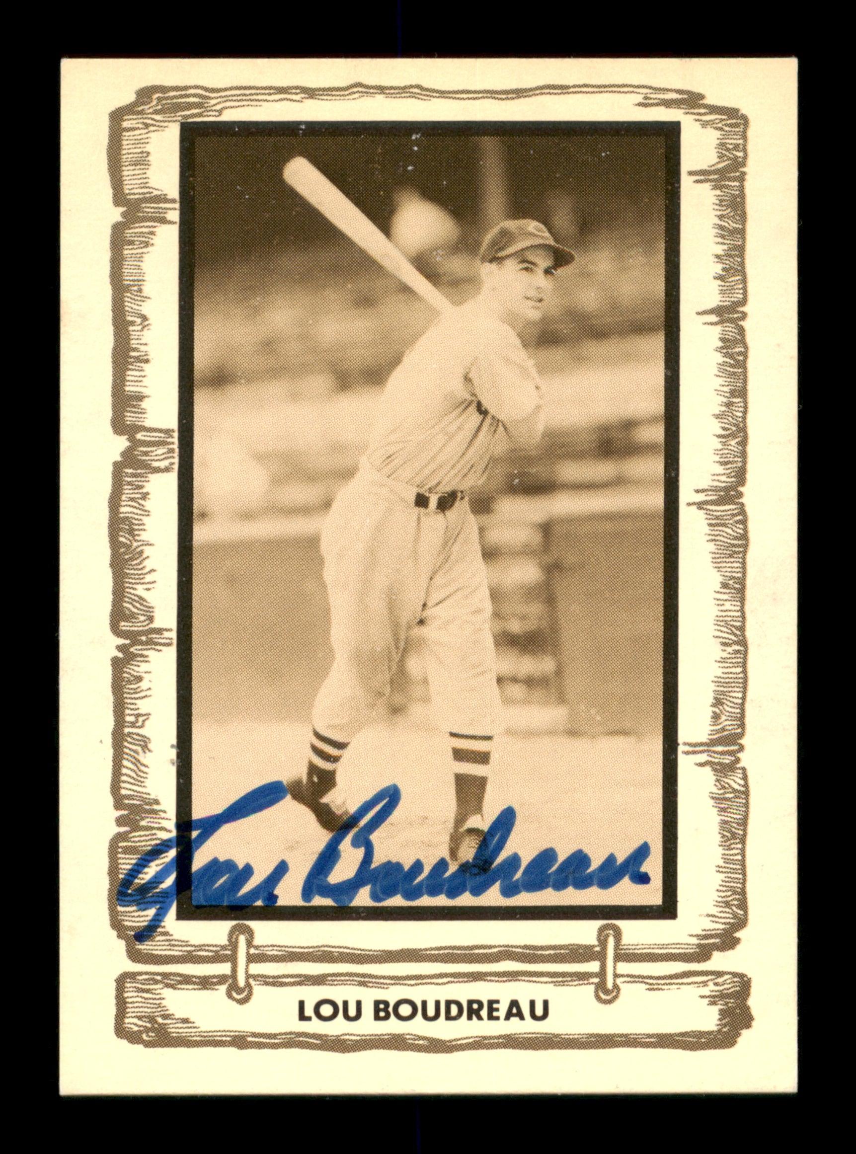 Lou Boudreau Autographed 1980 Pacific Card #79 Cleveland Indians SKU #189084