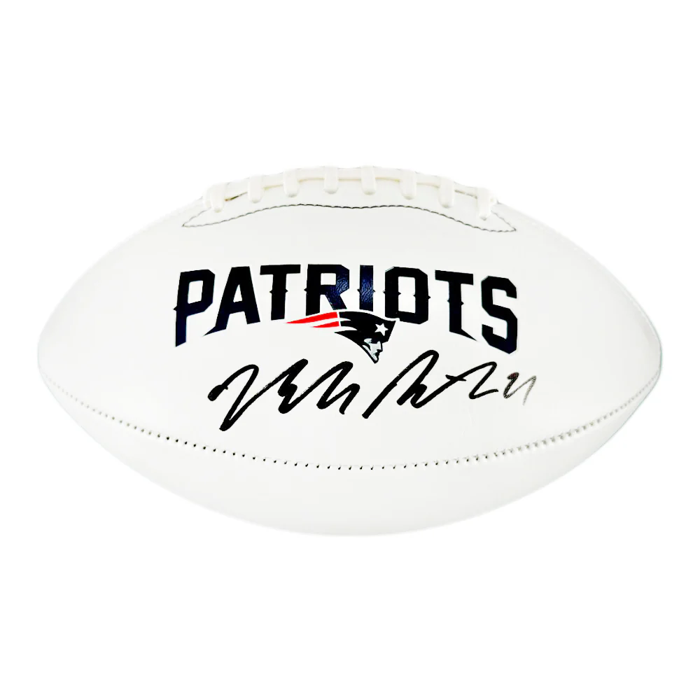 Malcom Butler Signed New England Patriots Official NFL Team Logo Football (JSA)