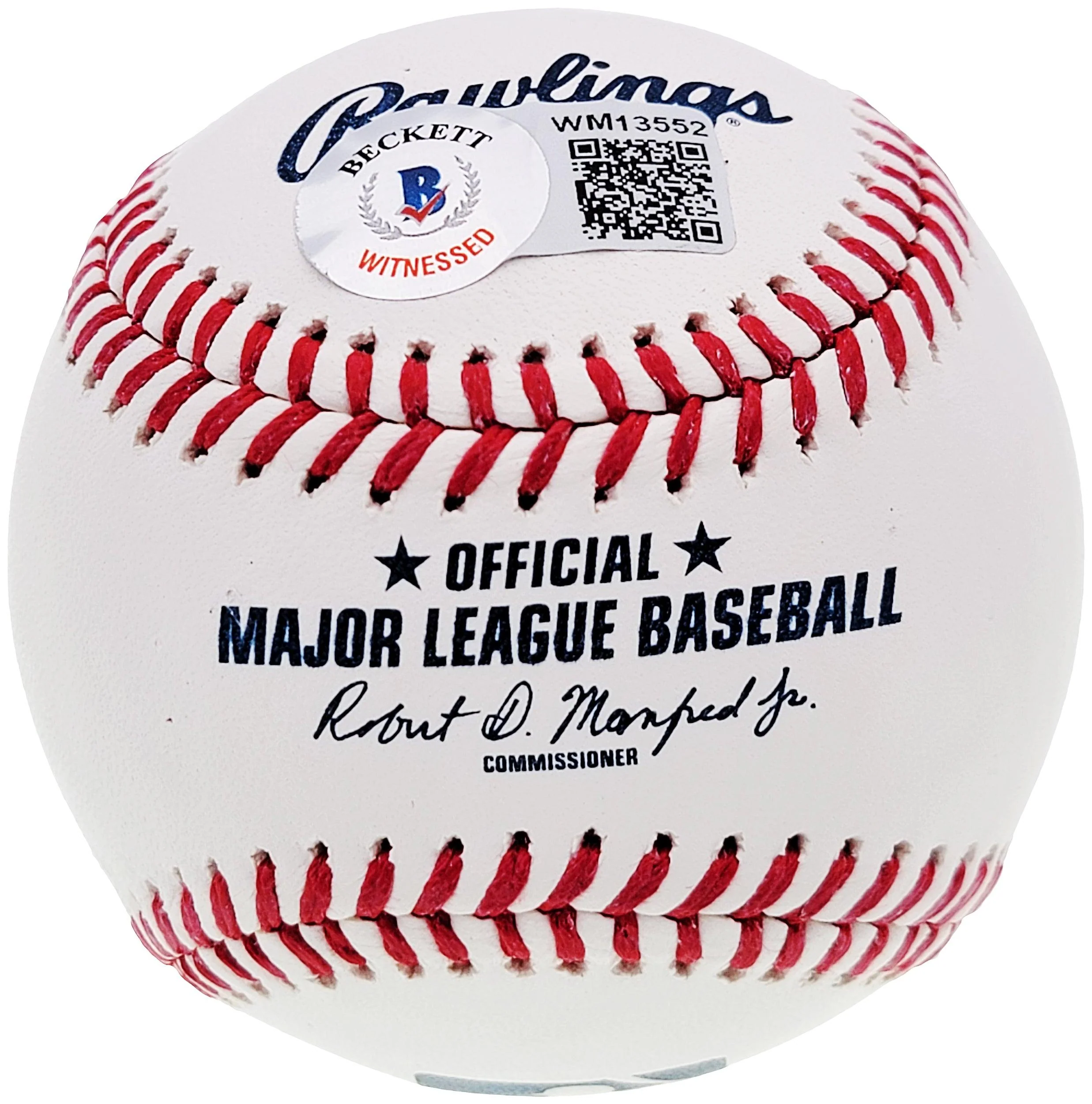 Manny Ramirez Autographed Official MLB Baseball Boston Red Sox "555" Beckett BAS QR #WM13552 - Image 2