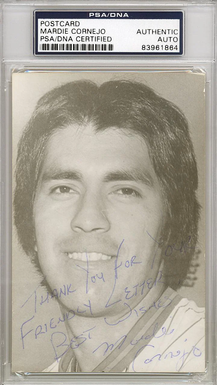 Mardie Cornejo Autographed 3.5x5.5 Postcard New York Mets PSA/DNA #83961864