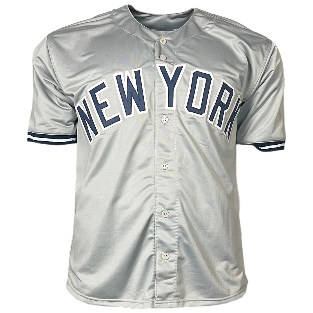 Mariano Duncan Signed 1996 WS Champs Inscription New York Grey Baseball Jersey (JSA) - Image 3