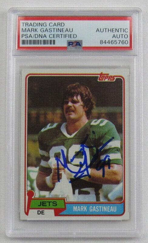 Mark Gastineau Signed 1981 Topps #342 Rookie RC Football Card PSA/DNA