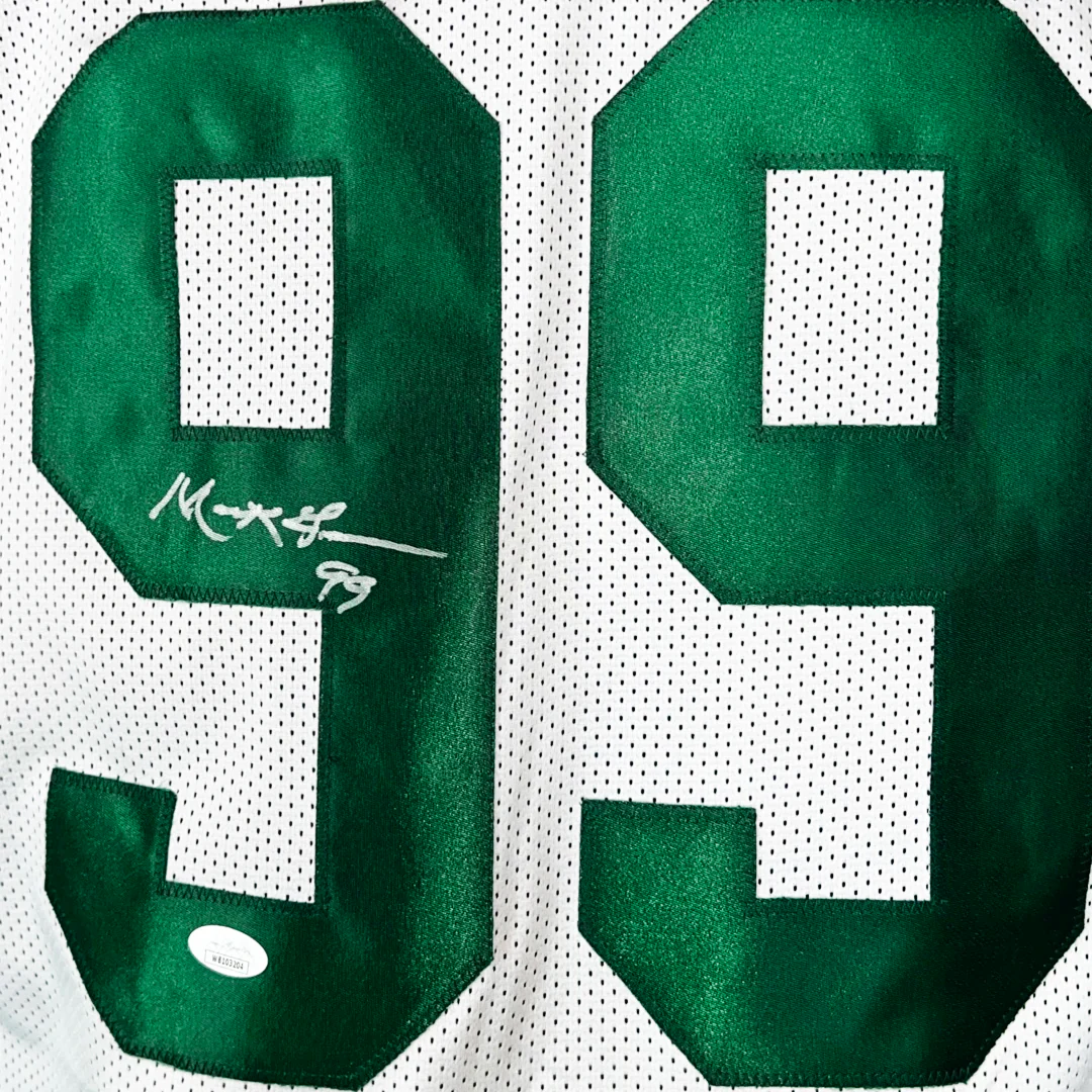 Mark Gastineau Signed New York White Football Jersey (JSA) - Image 2