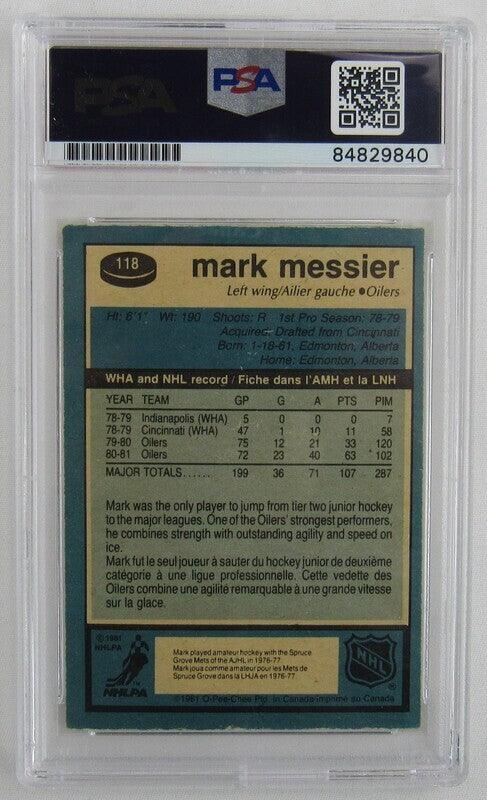 Mark Messier Signed Encapsulated O-Pee-Chee Card #118 PSA/DNA - Image 3