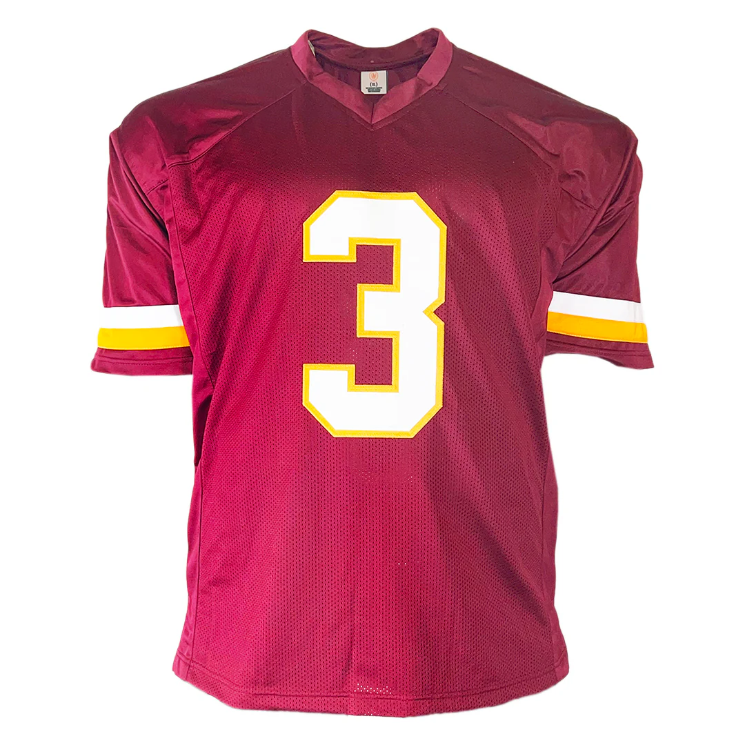 Mark Moseley Signed 82 MVP Inscription Washington Maroon Football Jersey (Beckett) - Image 3