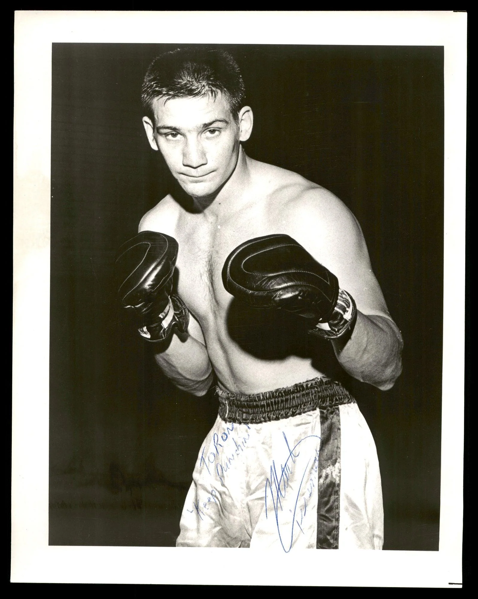 Mark Tessman Autographed 8x10 Photo "To Ron Keep Punchin" SKU #186952