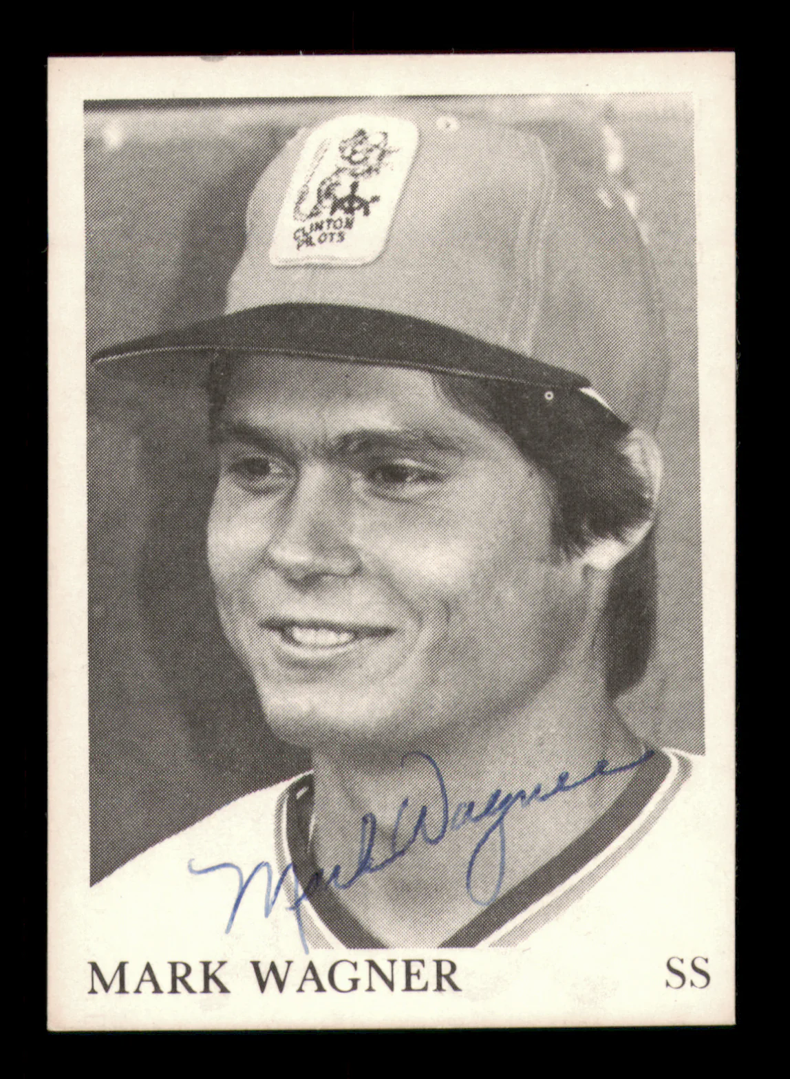 Mark Wagner Autographed 1975 TCMA Rookie Card Clinton Pilots