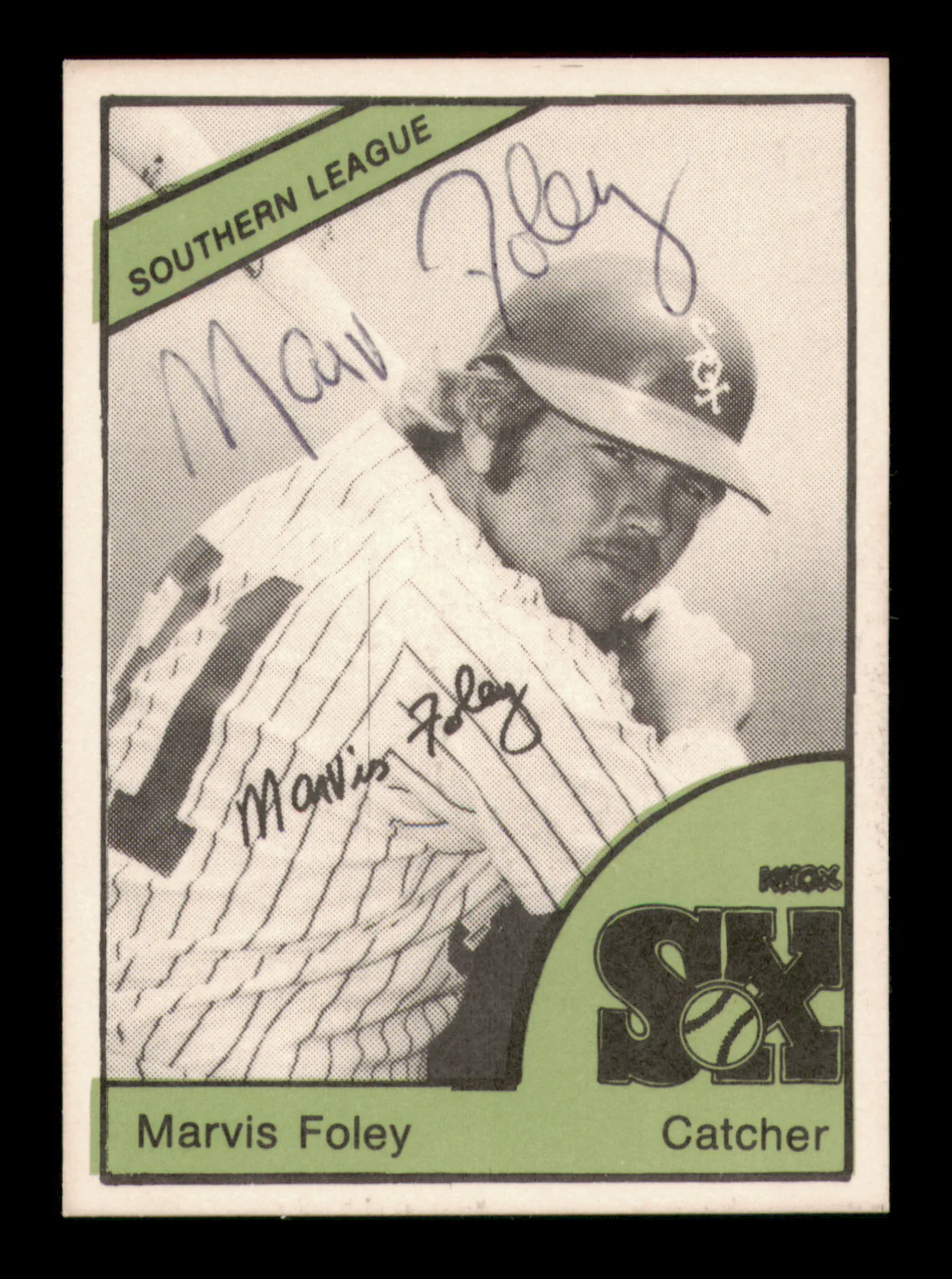 Marv Foley Autographed 1978 TCMA Card #30 Knoxville Knox Sox