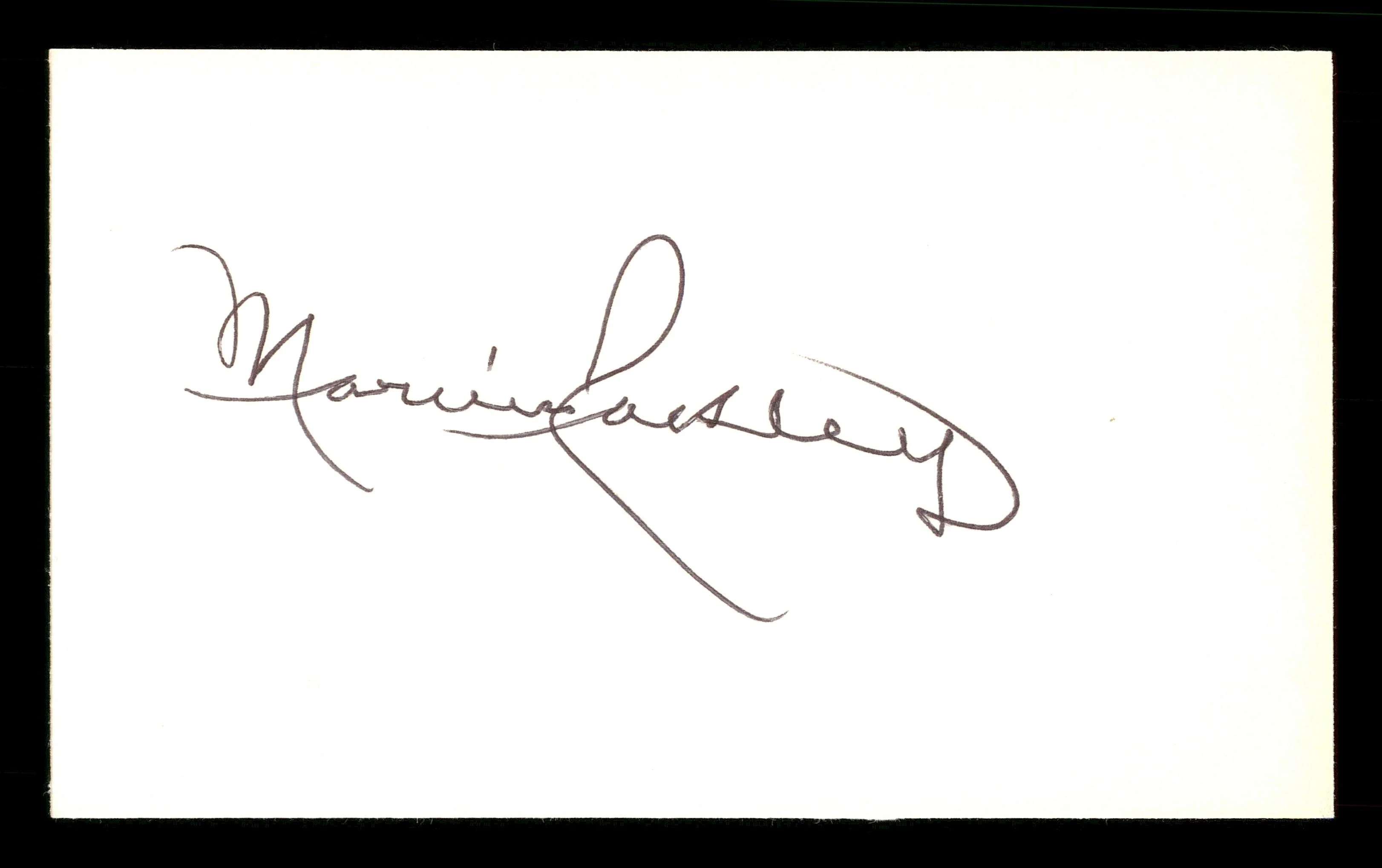 Marvin Rackley Autographed 3x5 Index Card Brooklyn Dodgers SKU #174229