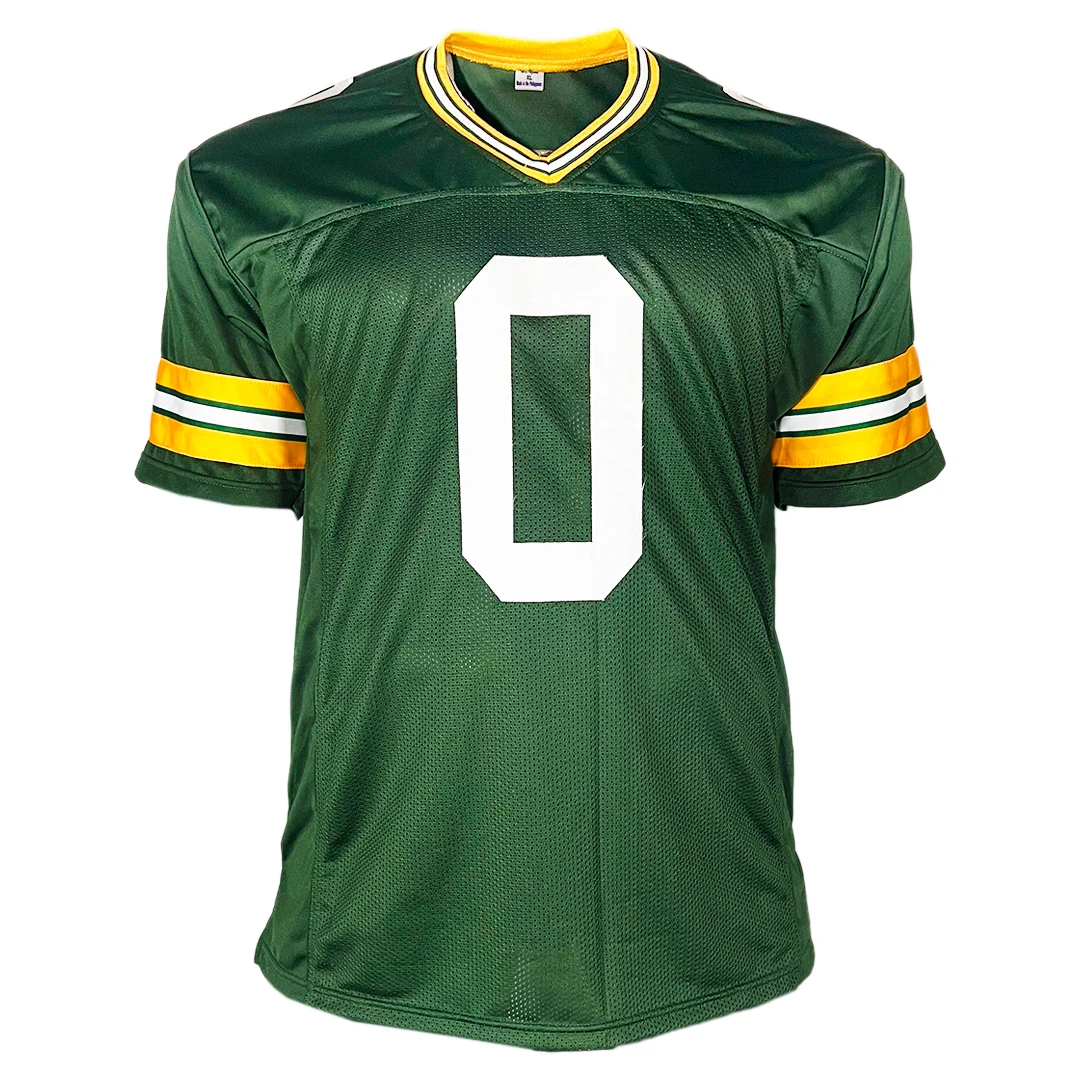 Matthew Golden Signed Green Bay Green Football Jersey (Beckett) - Image 3