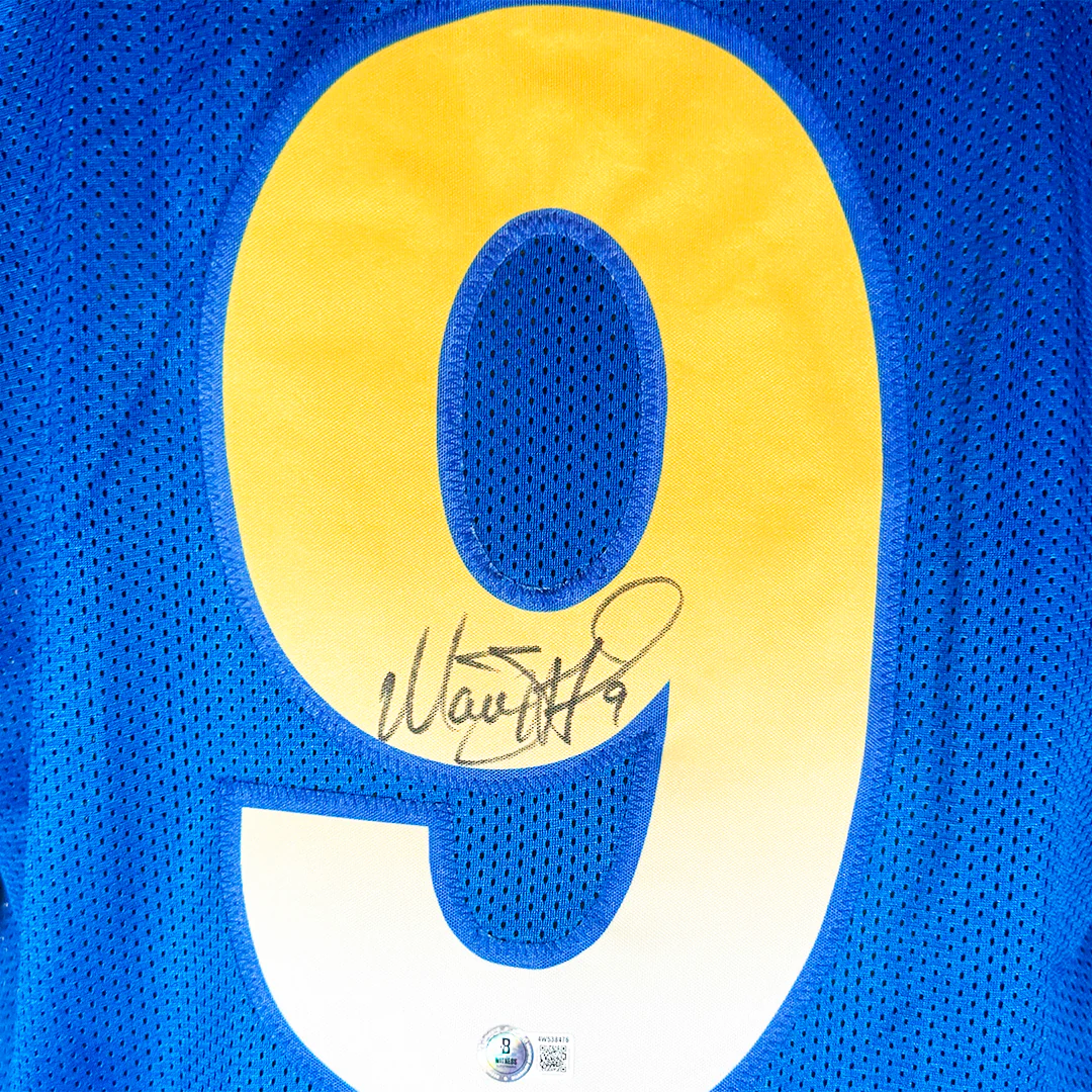 Matthew Stafford Signed Los Angeles Blue Football Jersey (Beckett) - Image 2