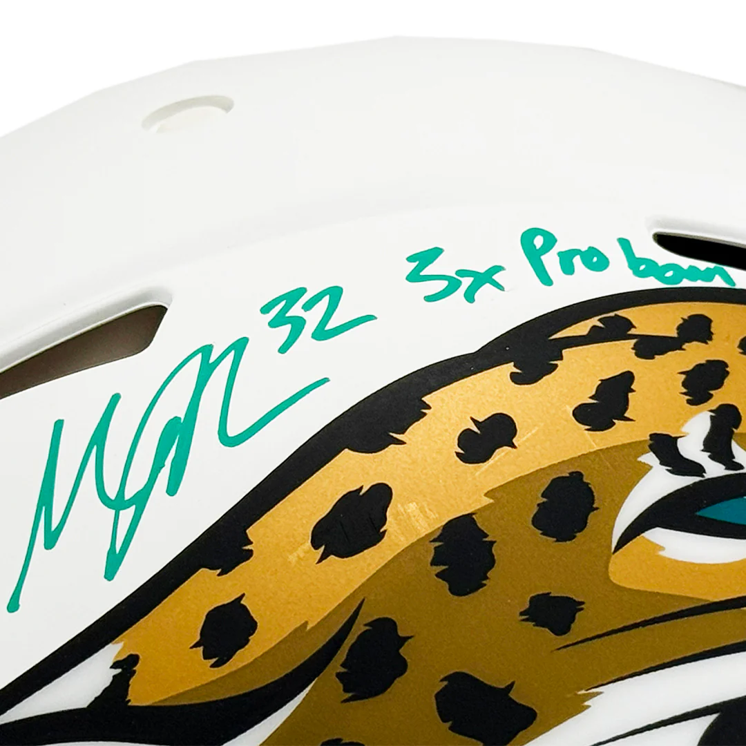 Maurice Jones-Drew Signed 3x Pro Bowl Inscription Jacksonville Jaguars Authentic Alt Speed Full-Size Football Helmet (JSA) - Image 2