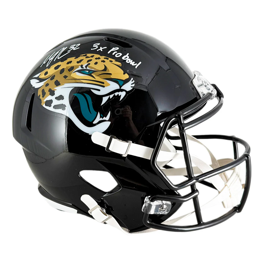 Maurice Jones-Drew Signed 3x Pro Bowl Inscription Jacksonville Jaguars Speed Full-Size Replica Football Helmet (JSA)