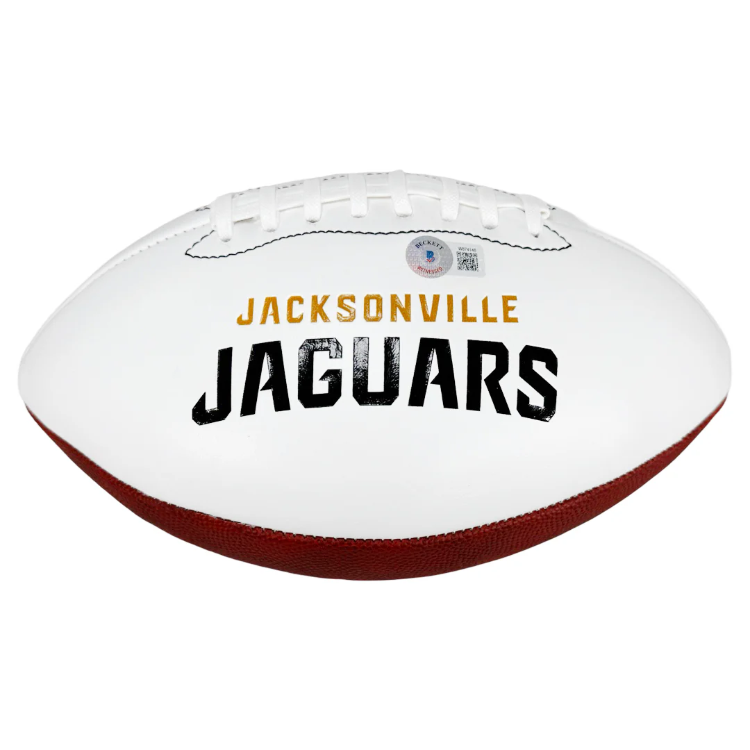 Maurice Jones-Drew Signed Jacksonville Jaguars Official NFL Team Logo Football (Beckett) - Image 3