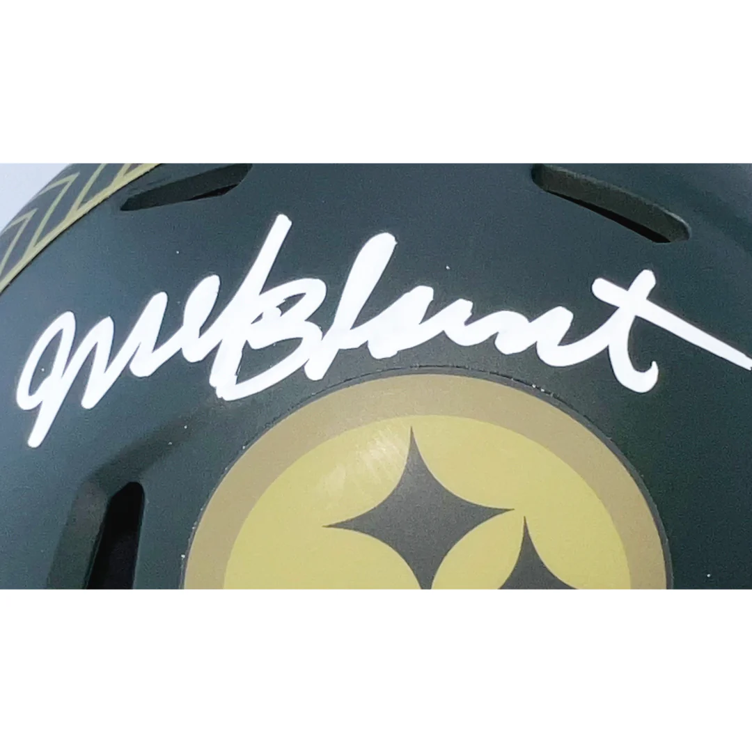 Mel Blount Signed Pittsburgh Steelers Salute 2025 Mini Football Helmet (Beckett) - Image 2