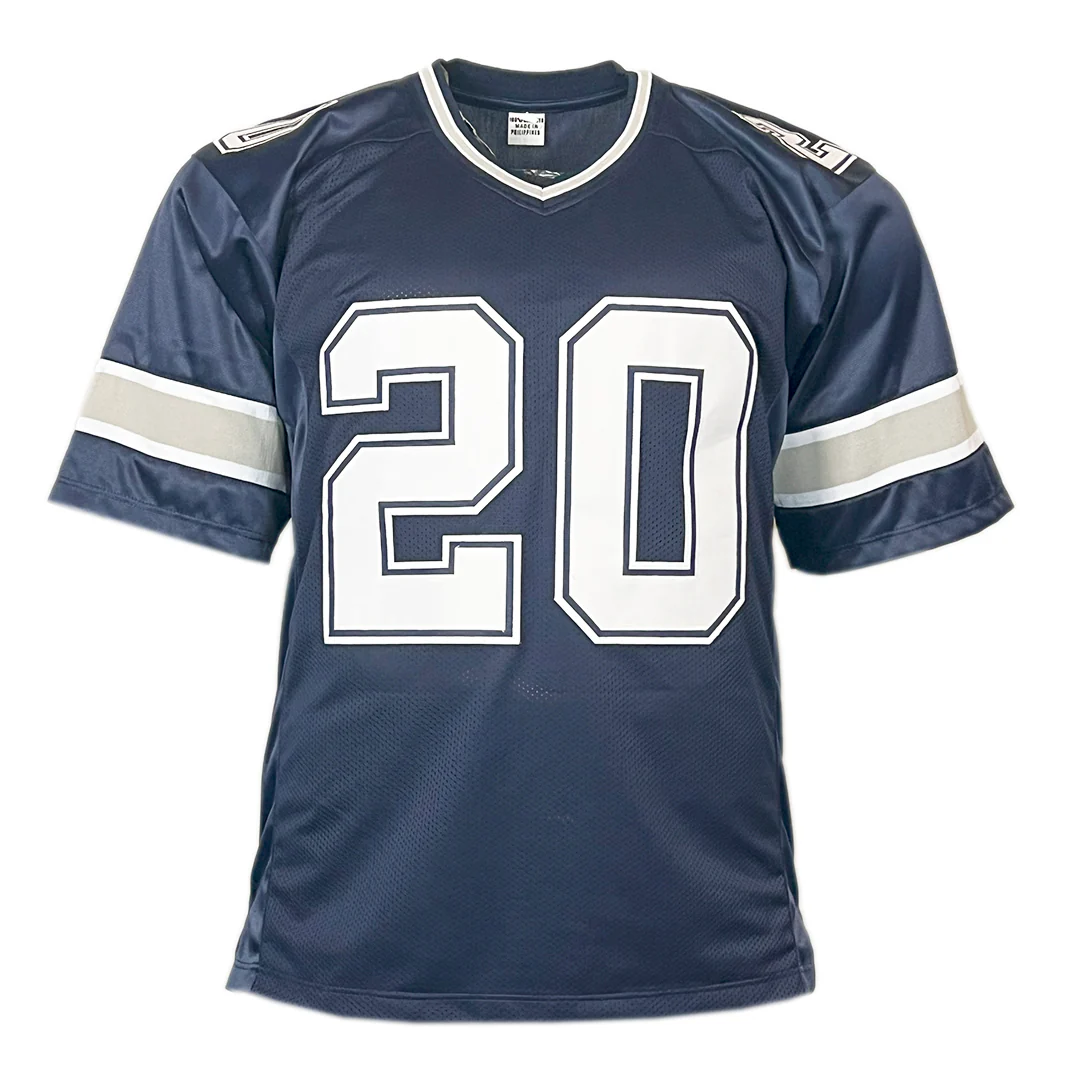 Mel Renfro Signed HOF 96 Inscribed Dallas Navy Football Jersey (JSA) - Image 3