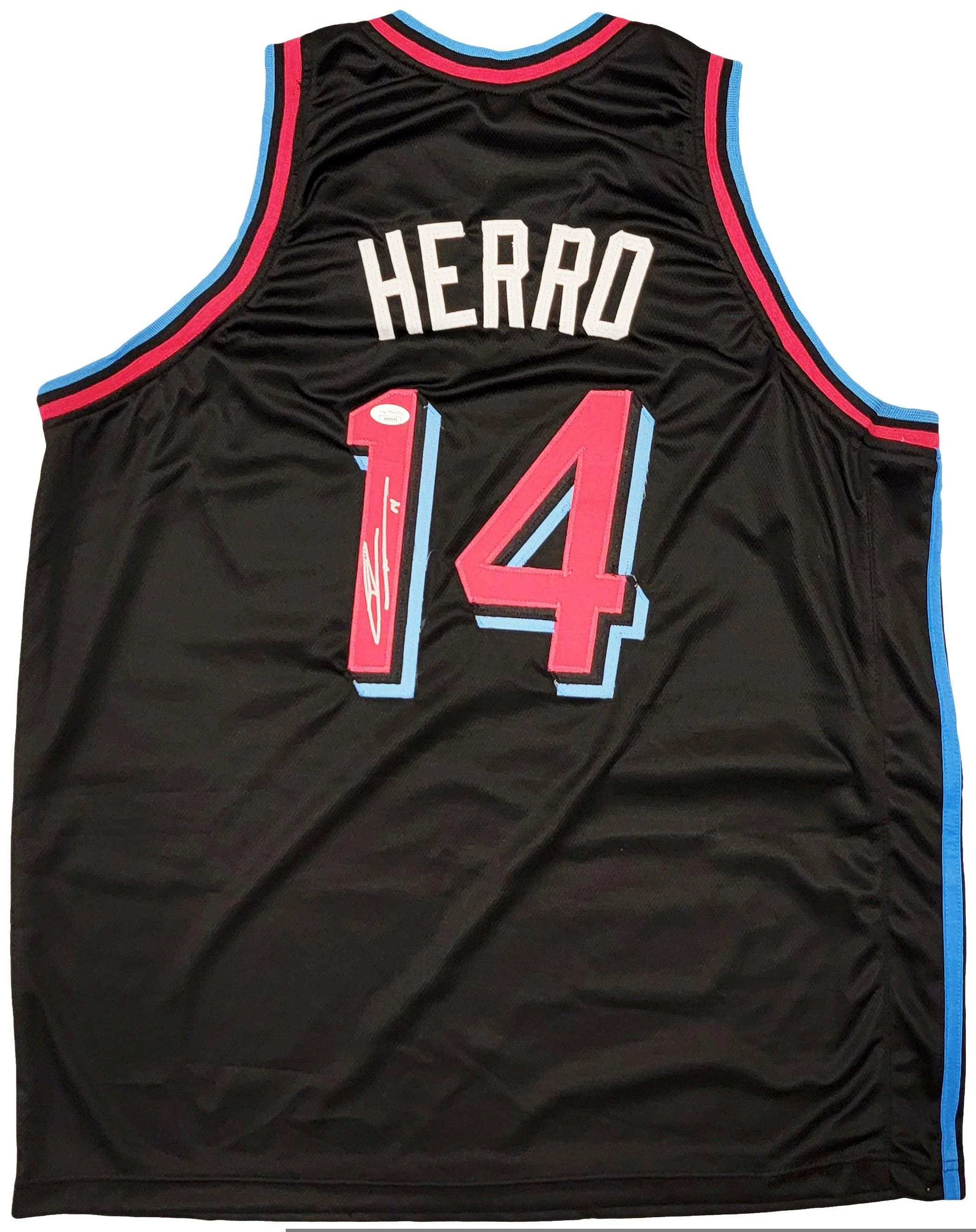 Miami Heat Tyler Herro Autographed Black Jersey JSA Stock #207955 - Image 2