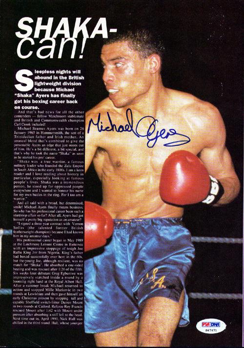 Michael Ayers Autographed Magazine Page Photo PSA/DNA #S47471
