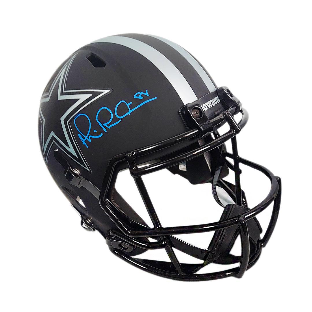 Michael Irvin Signed Blue Ink Dallas Cowboys Eclipse Speed Full-Size Replica Football Helmet (Beckett) - Image 3