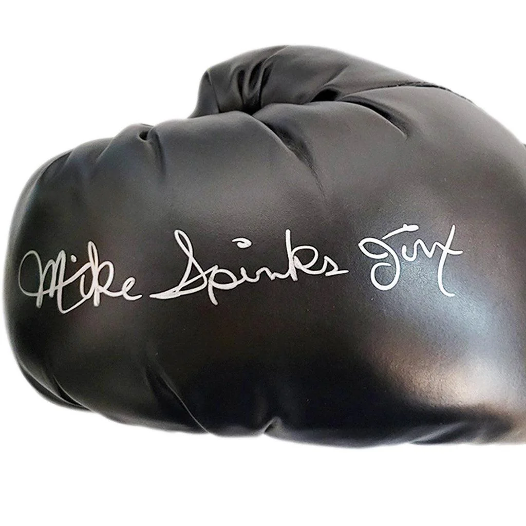 Michael Spinks "Jinx" Autographed Boxing Glove Black (JSA) - Image 2