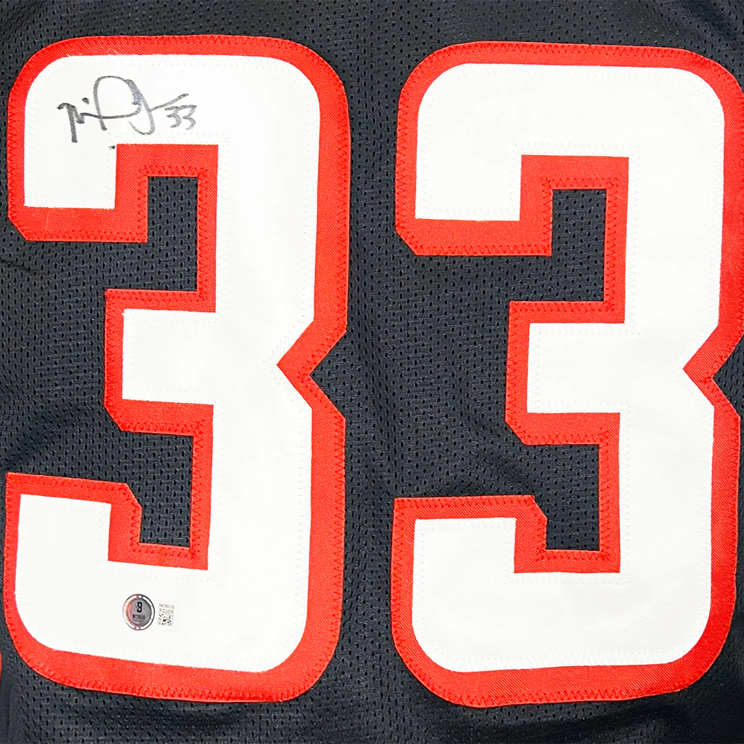 Michael Turner Signed Atlanta Black Football Jersey (Beckett) - Image 2