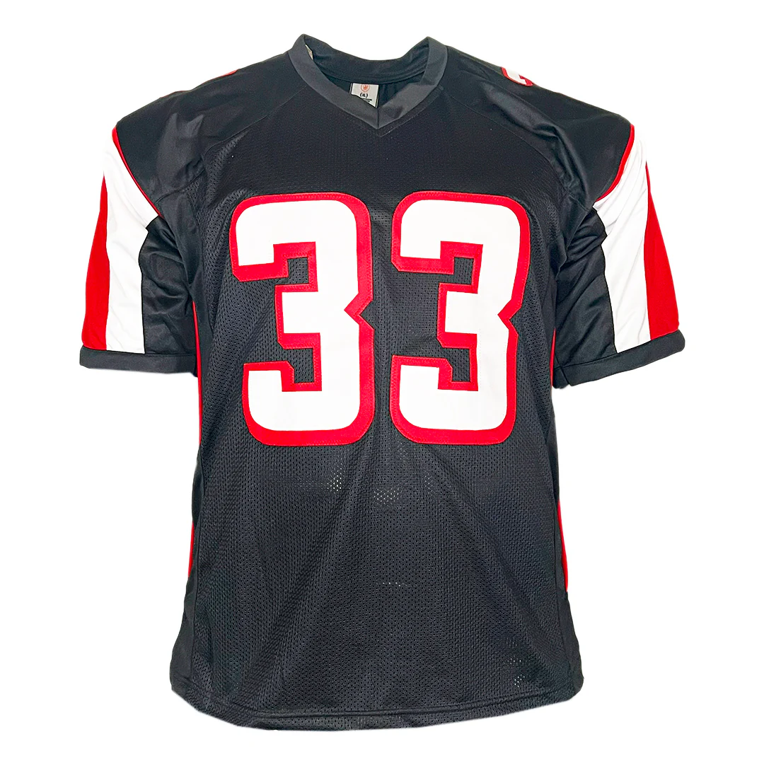 Michael Turner Signed Atlanta Black Football Jersey (Beckett) - Image 3