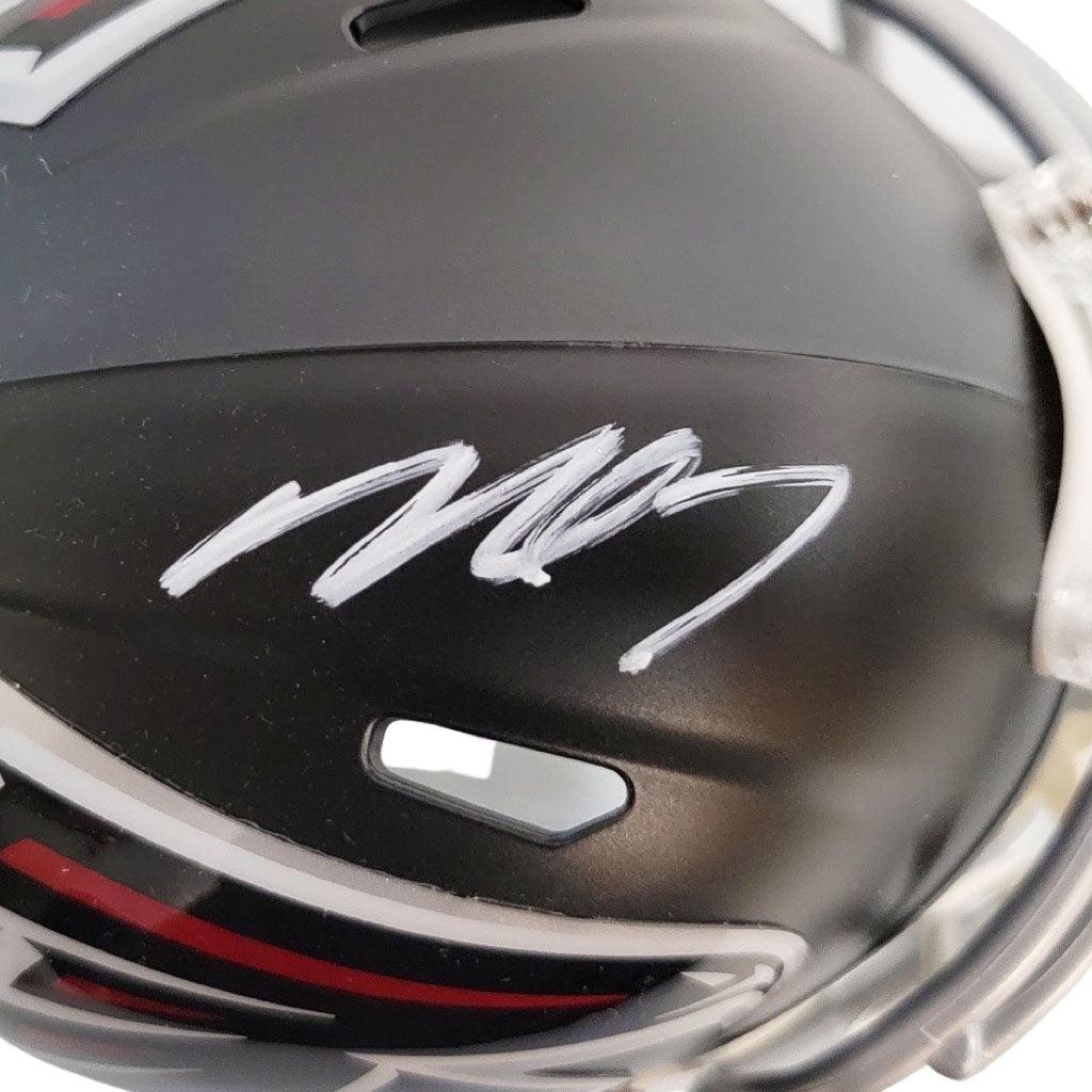 Michael Vick Signed Atlanta Falcons Speed Mini Black Football Helmet (Beckett)