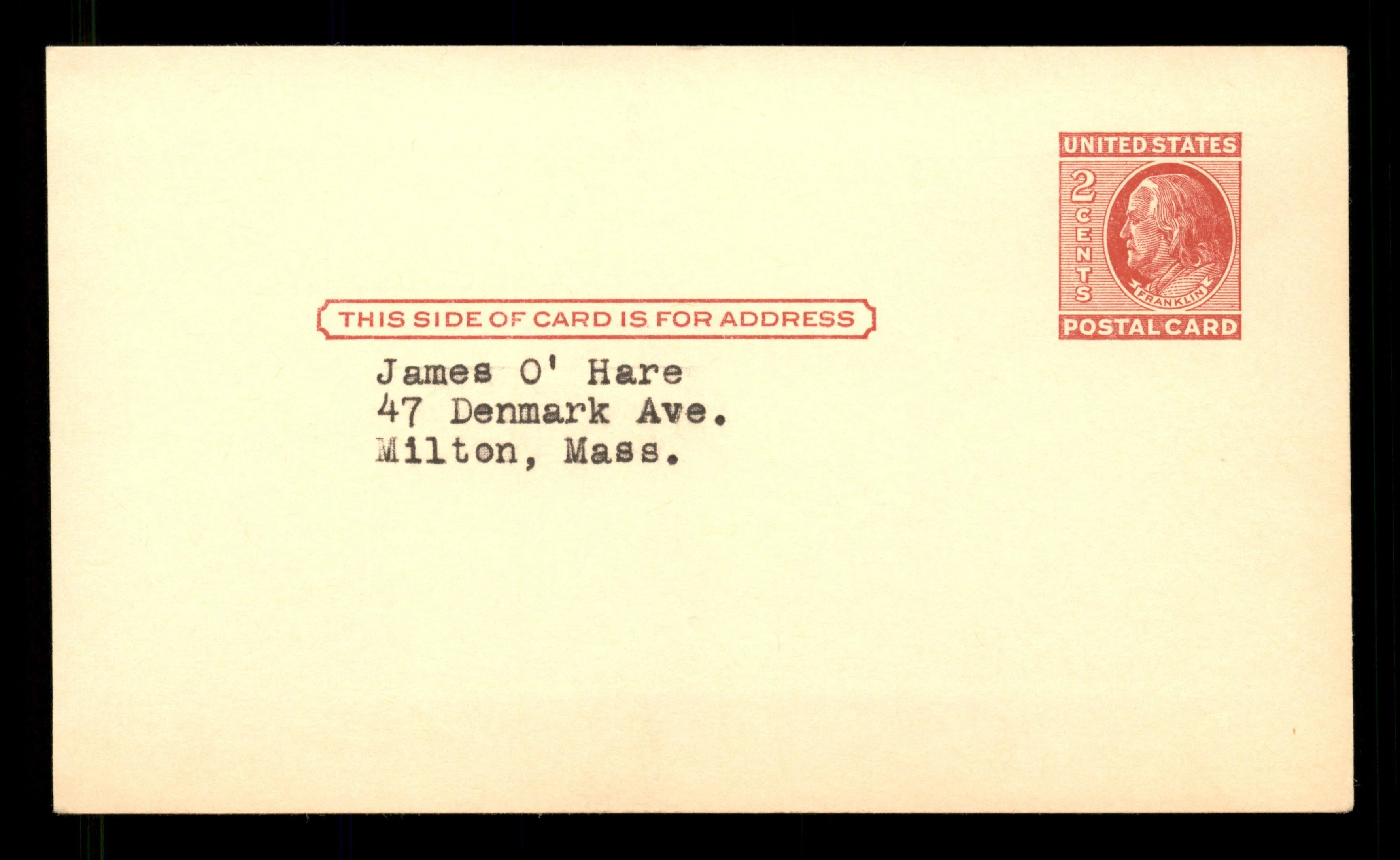 Mickey Grasso Autographed 3.25x5.5 Government Postcard Cleveland Indians "Best Wishes" SKU #201408 - Image 2